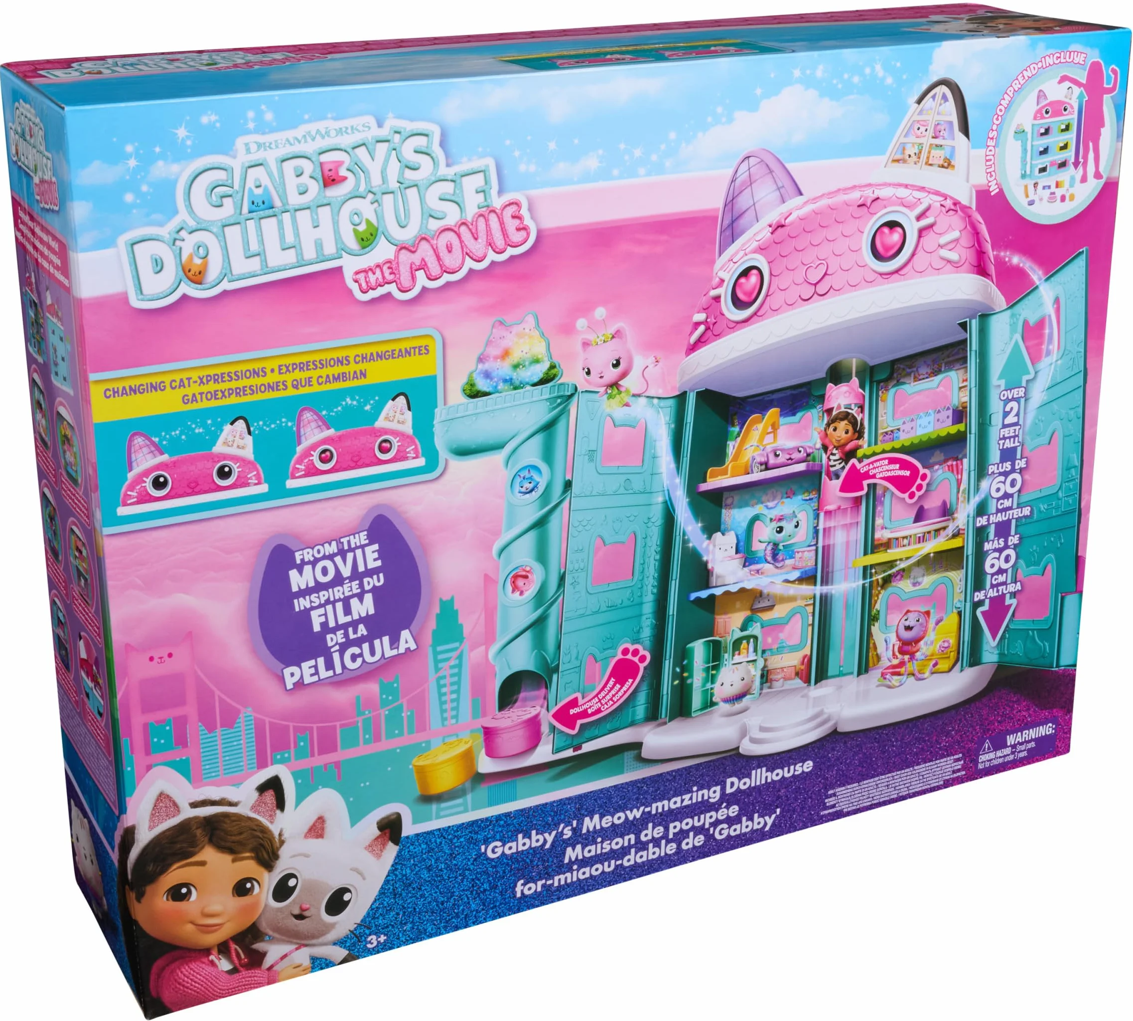 Gabby's Dollhouse Mvie Dollhse NonFture I Playset 6074334 wielokolorowy