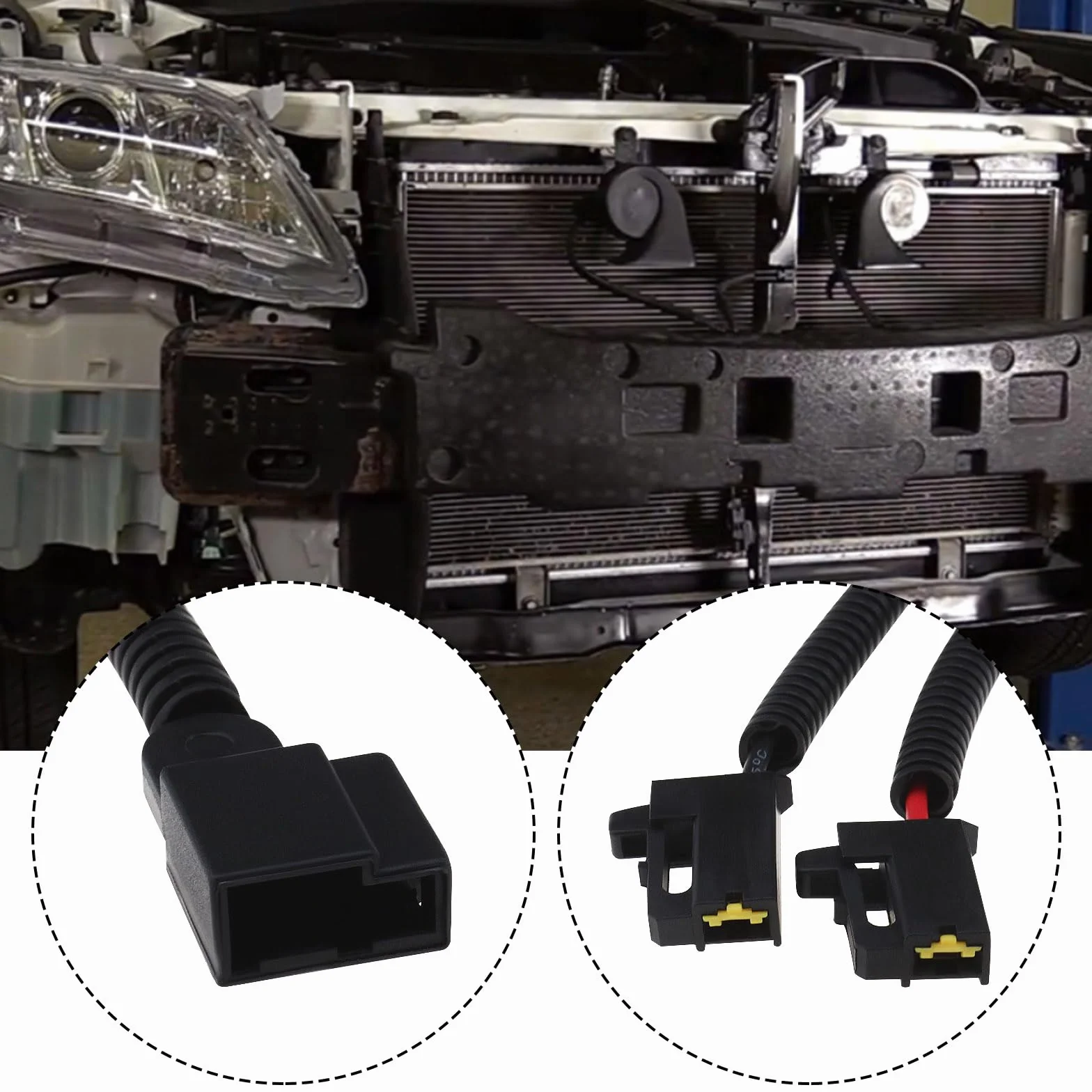 ECSiNG Adapter klaksonu typu Y wiązka przewodów - klakson samochodowy konwerter jeden na dwa - kompatybilny z Toyota, Lexus, Subaru
