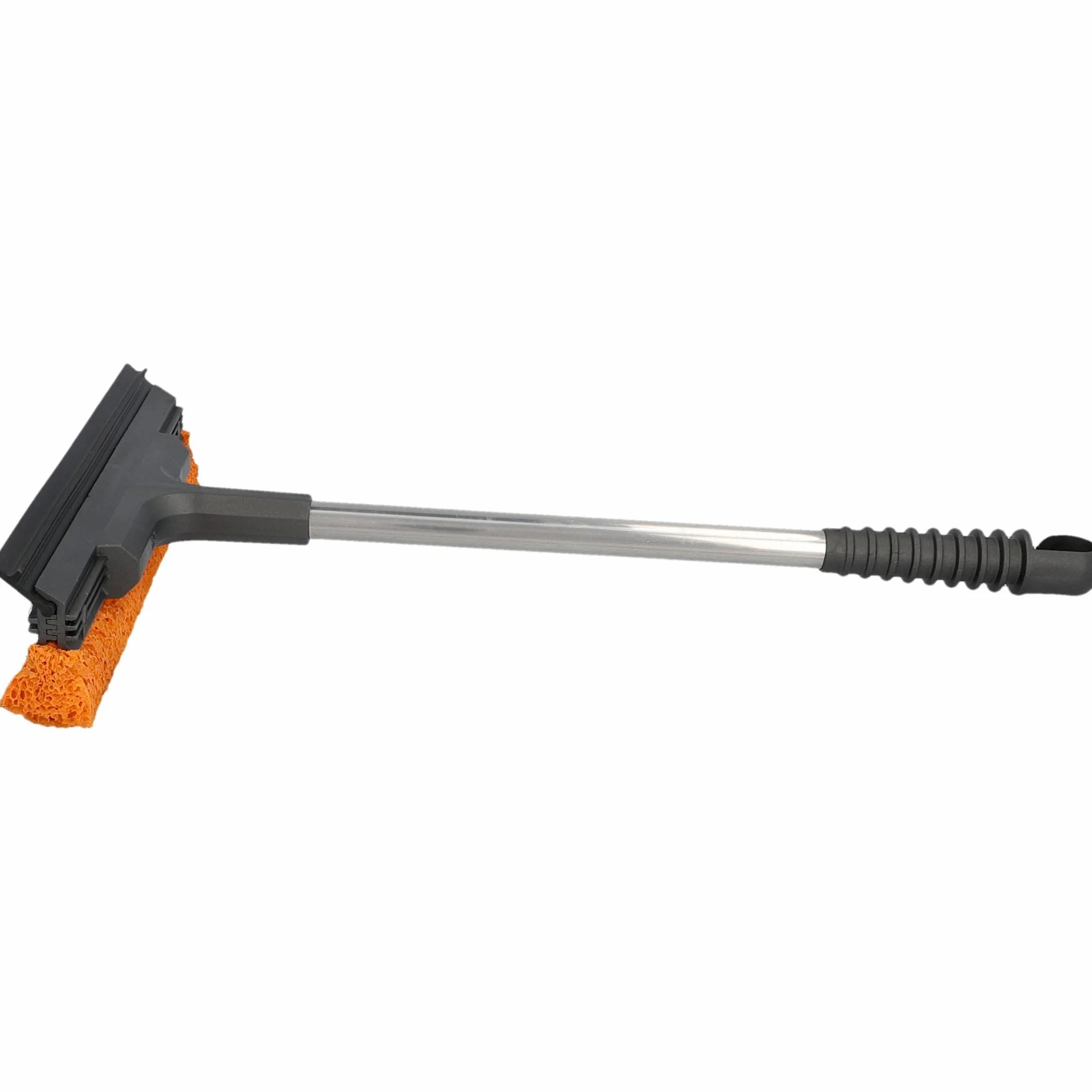 NIGRIN Środek do czyszczenia szyb 240 x 410 mm, ze ściągaczką i gumową gąbką, długość: 41 cm, szary