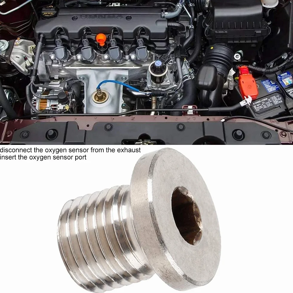 EBTOOLS do osłony sondy lambda metalowy korek migawki tlenu, lambda M12 sonda M12 1,25 mm O2 tlen Cap do Bang Moto akcesoria samochodowe