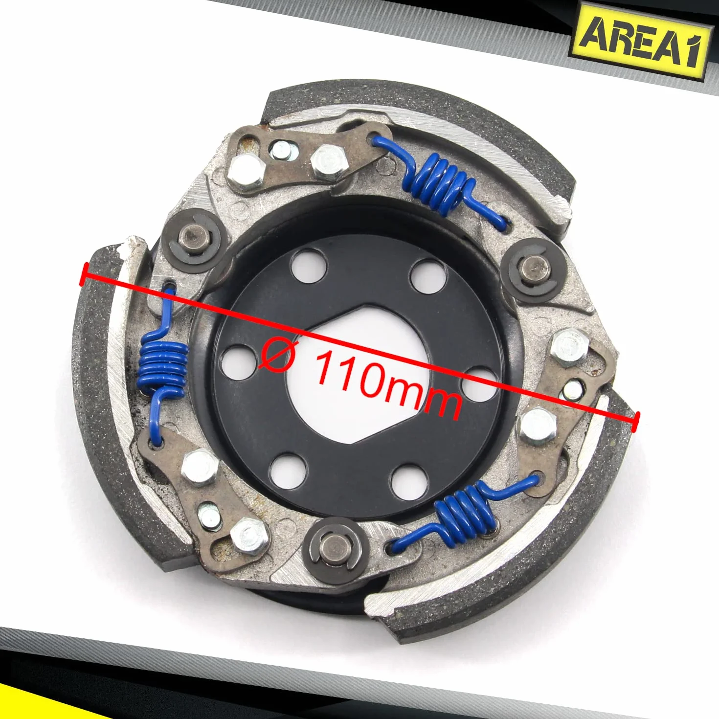 Area1 Tuning Sport sprzęgło regulowane D=112 (110 mm) 50 ccm 2-suwowy kompatybilne z Explorer Race GT50 AGM Luxxon Rivero Mawi Tauris Speedjet Rivero (1E40QMB)