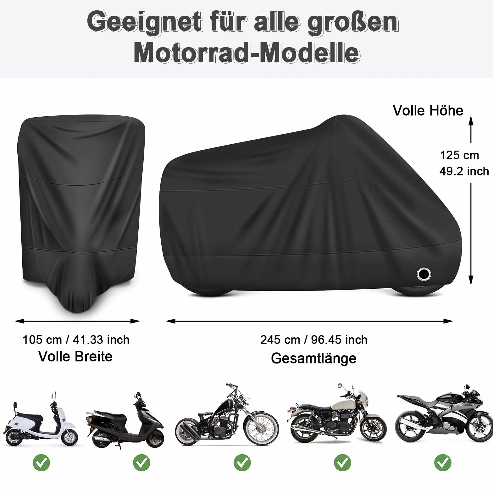 Pokrowiec na motocykl wodoodporna plandeka garaż motocyklowy