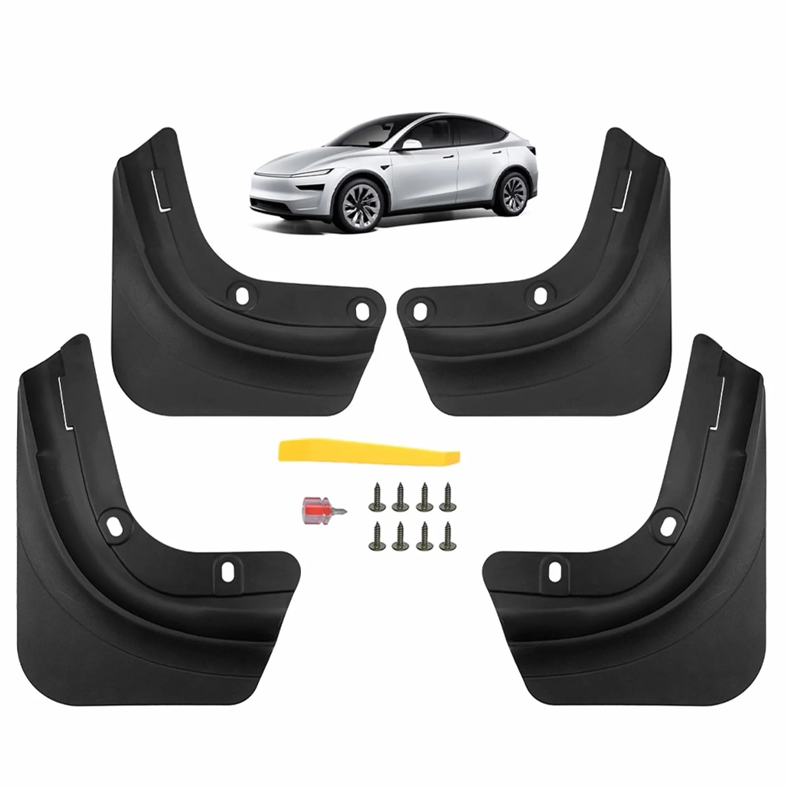 GAFAT Błotniki do Tesla Model Y Juniper 2025 2026 Oryginalne OEM 4 sztuki