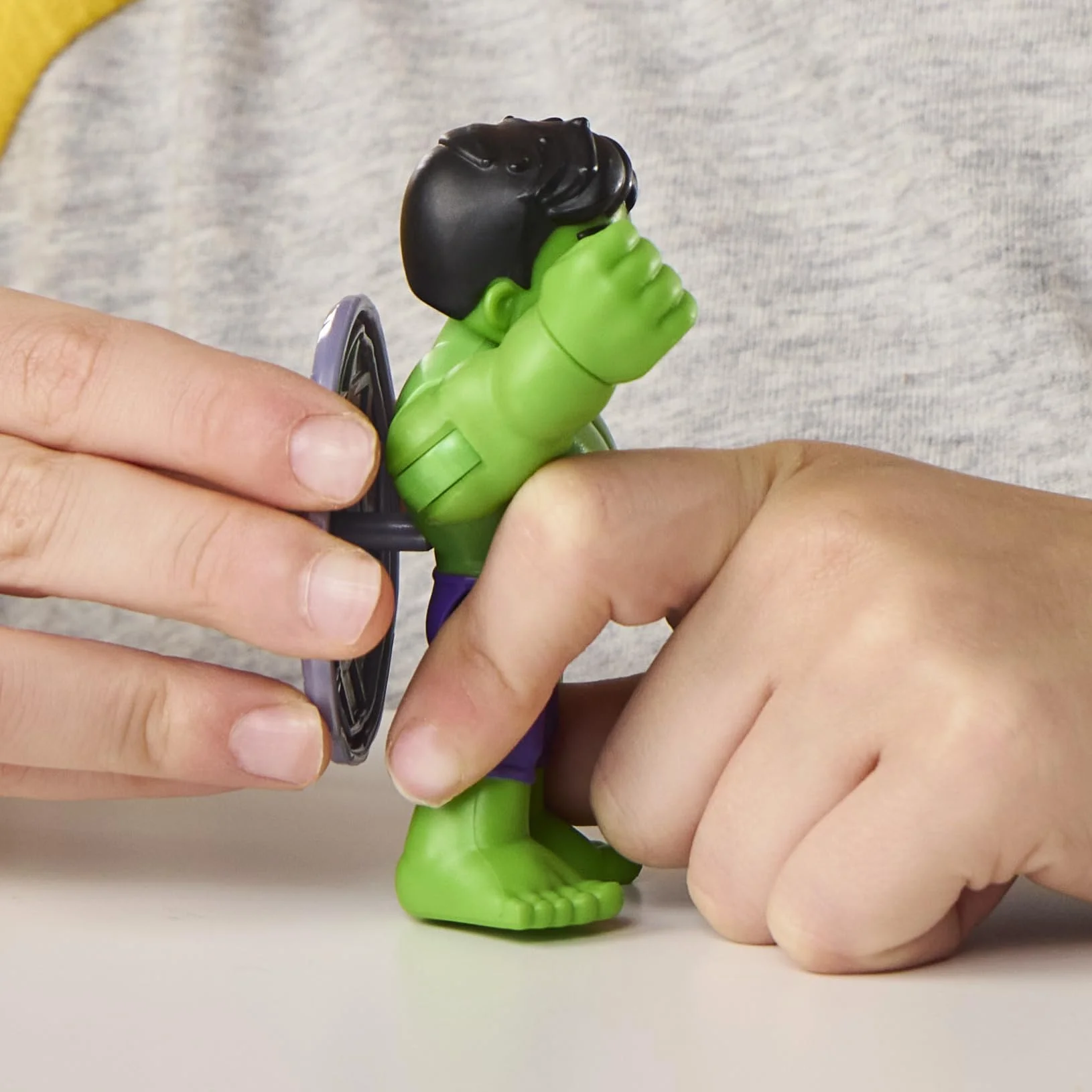 Hulk z serialu ""Spidey i super-kumple"" Marvela, zabawka z dodatkiem, figurki w skali 7,6 cm, zabawki z superbohaterami dla dzieci, wiek: od 3 lat