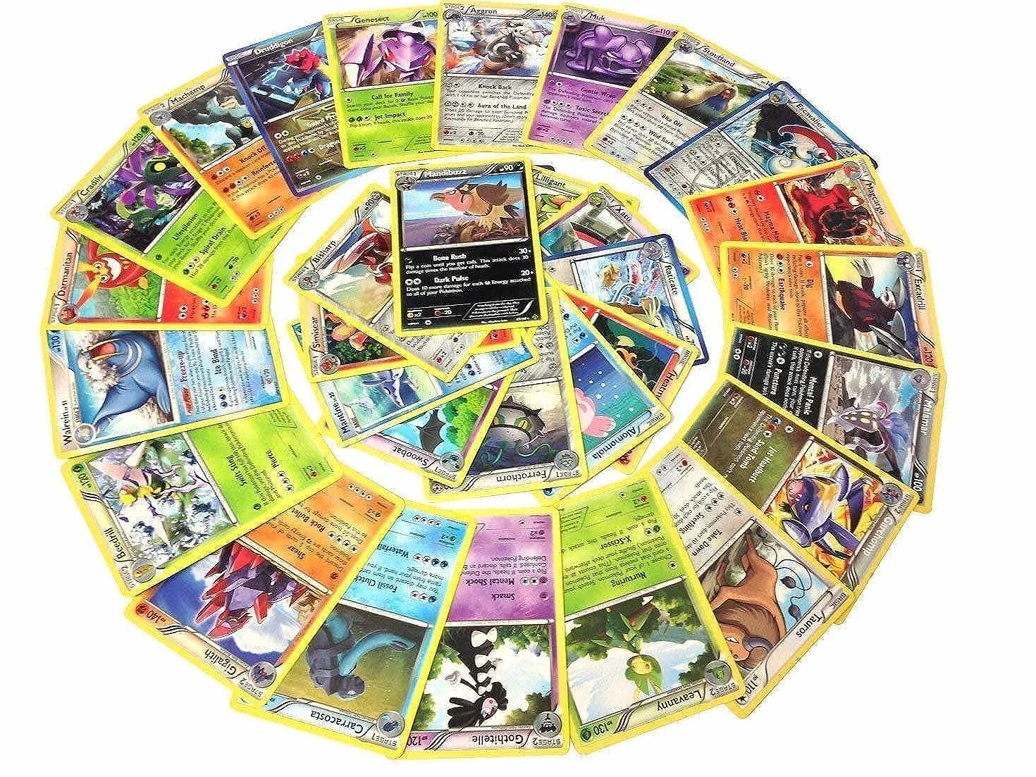 25 rzadkich kart Pokemon z 100 HP lub wyższymi (zestaw bez duplikatów)