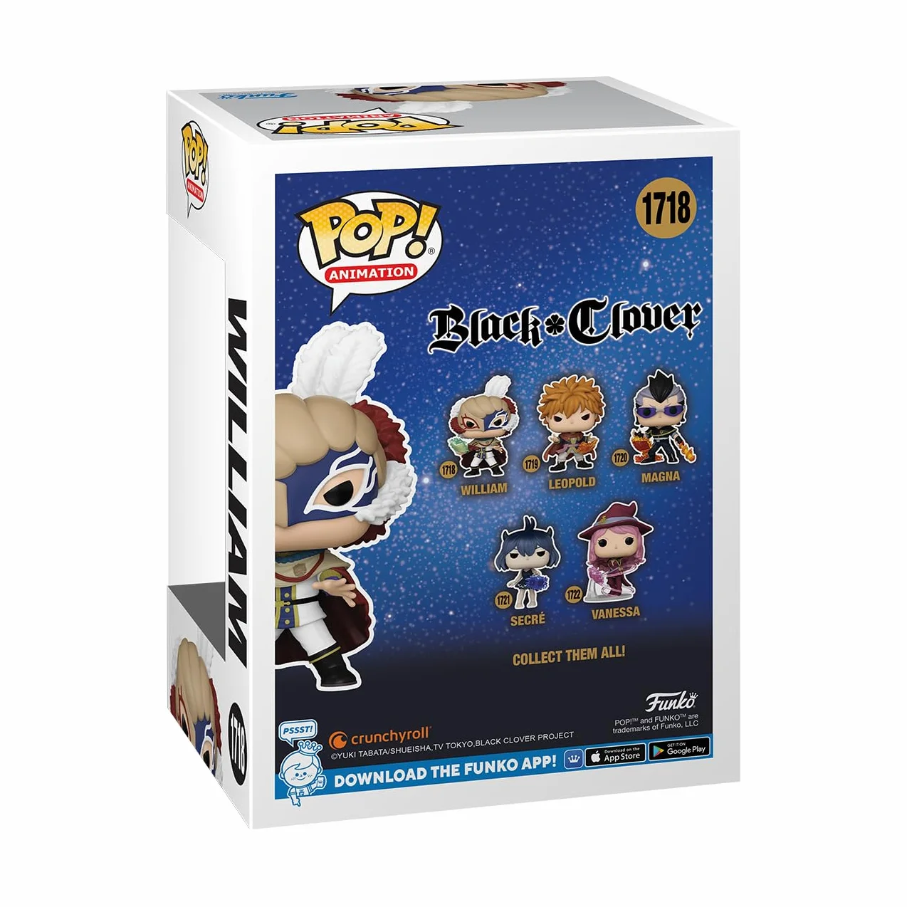 Funko POP! Animation: Black Clover - William Vangeance - Kolekcjonerska figurka winylowa - Pomysł na prezent - Oficjalny towar - Zabawki dla dzieci i dorosłych - Fani anime