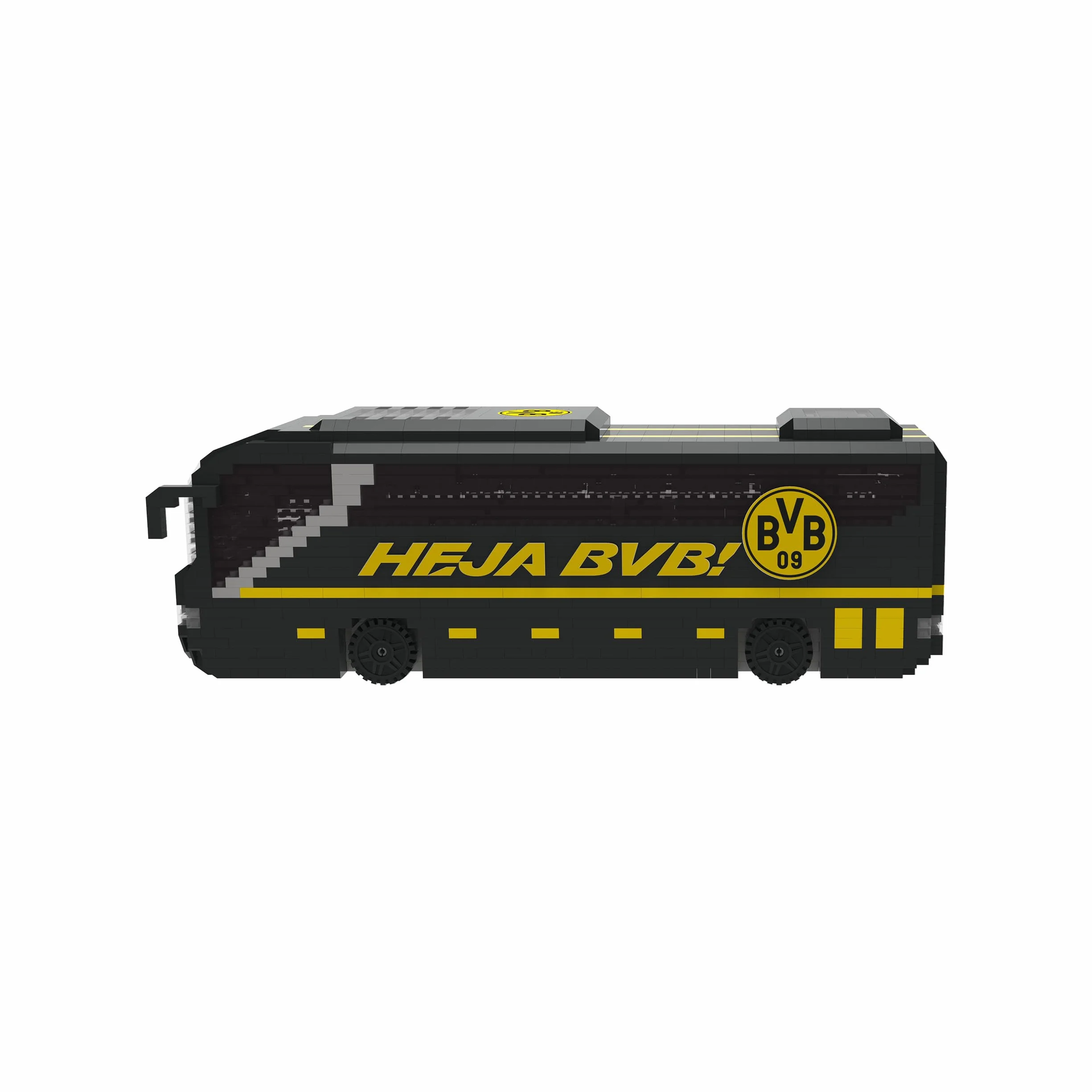 FOCO Oficjalny produkt na licencji Borussia Dortmund BRXLZ 3D Bricks Team Team Piłka nożna Zabawka konstrukcyjna Model