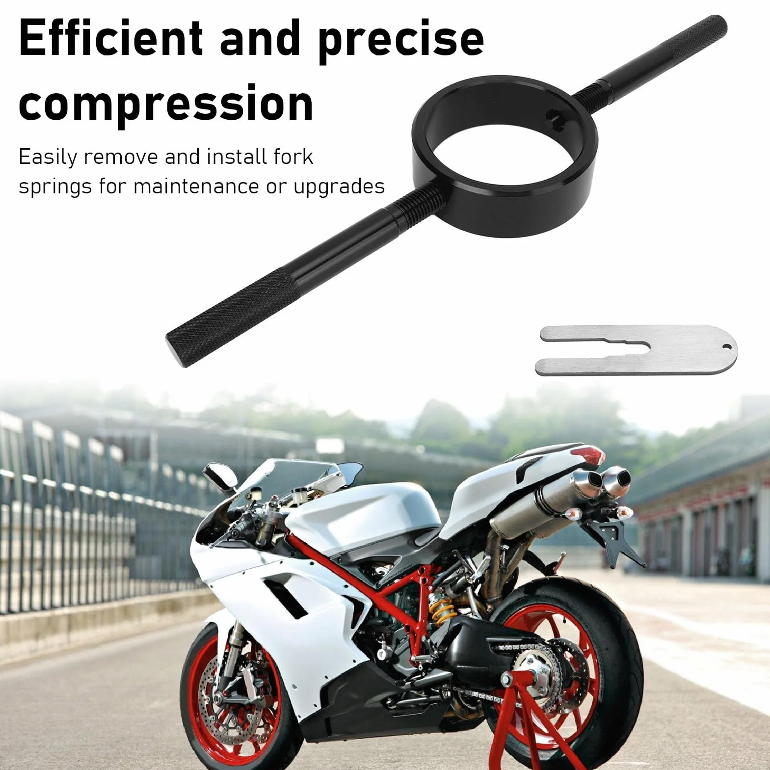 Uniwersalny Zestaw Narzędzi do Kompresora Sprężyny Widelca Motocykla Aluminiowej