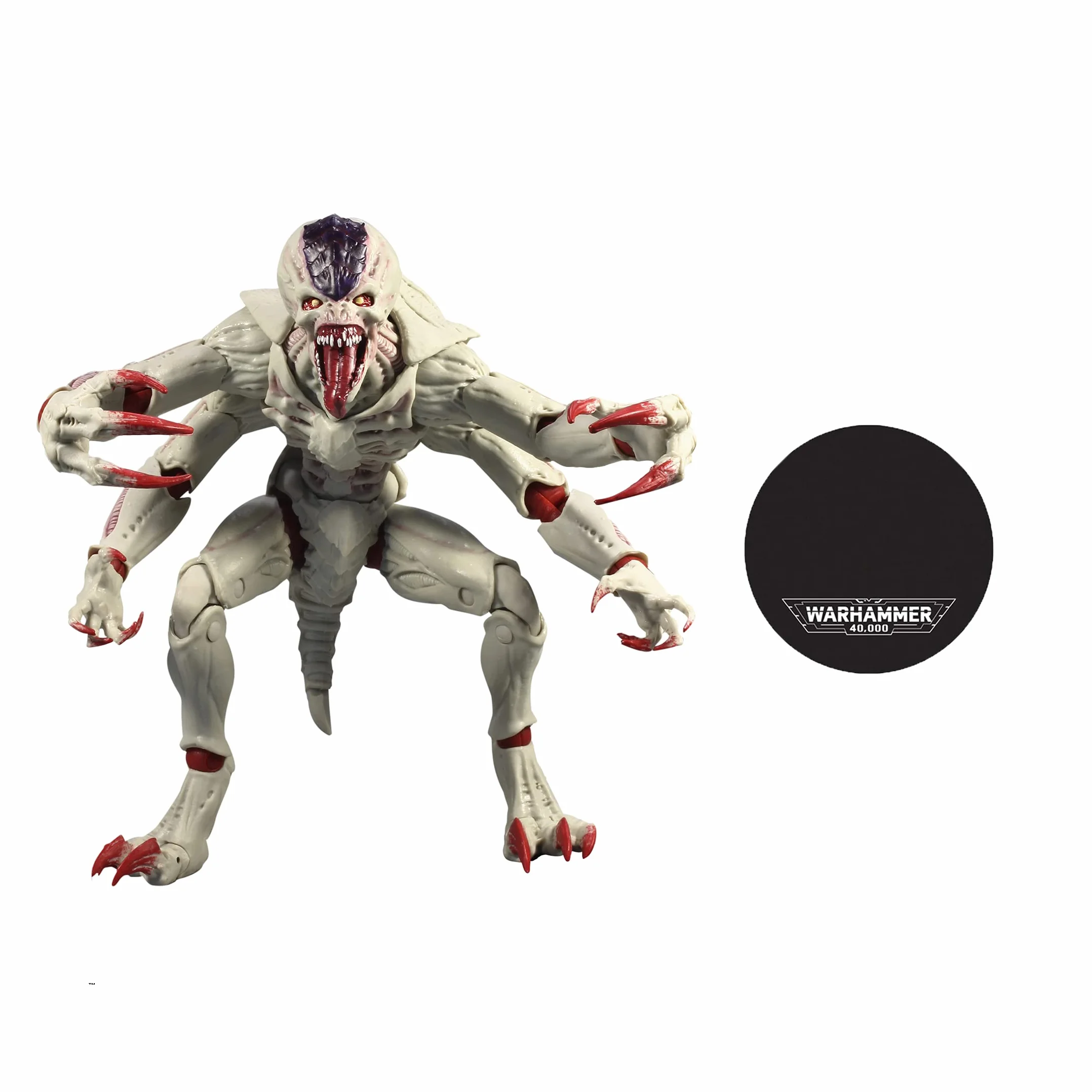 McFarlane Zabawki, Warhammer 40000 Genestealer figurka z 22 ruchomymi częściami, kolekcjonerska figurka Warhammer z podstawką kolekcjonerską – wiek od 12 lat