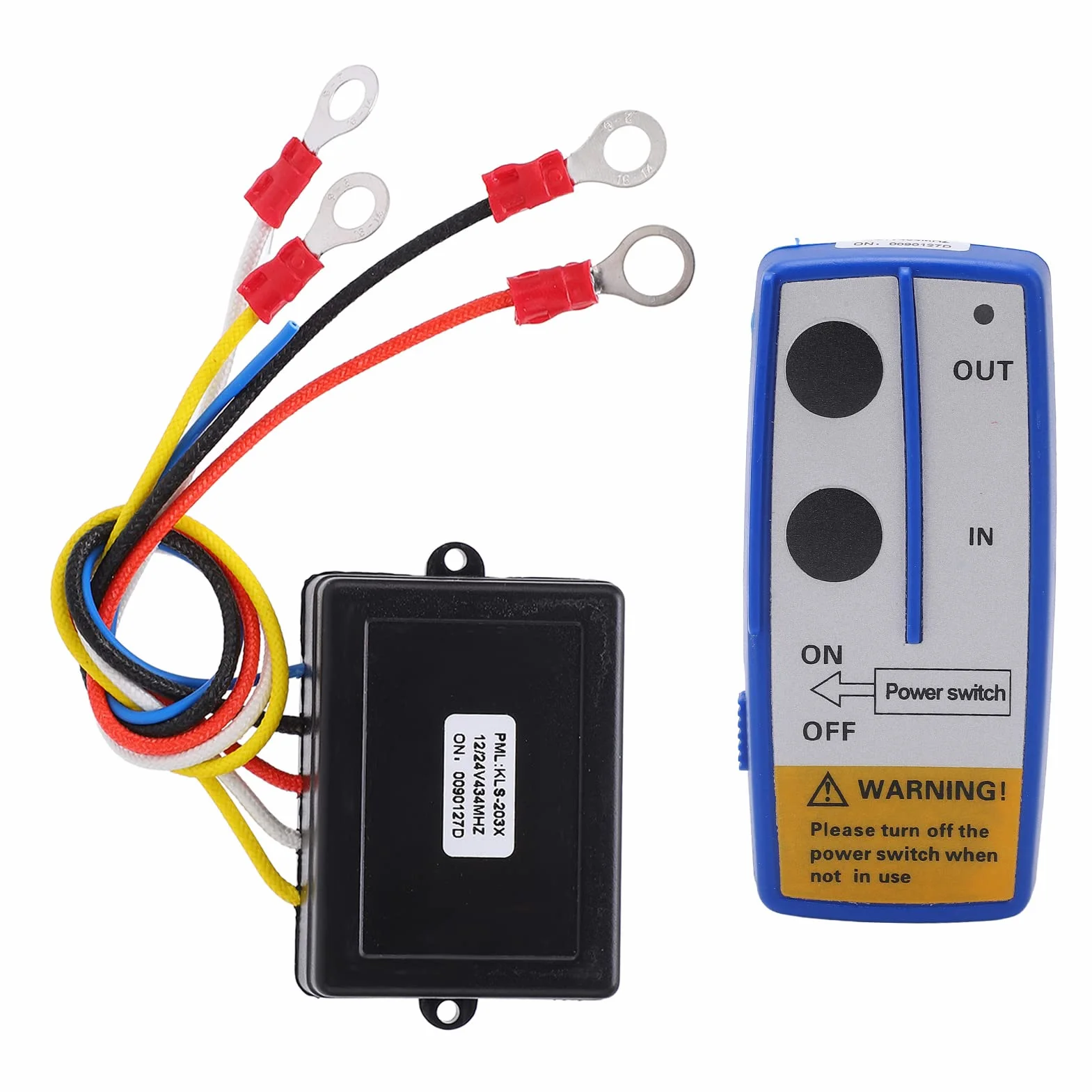 Aramox Universal Winch Wireless Remote Control Switch Kit 12V 24V do Ciężarówki ATV SUV