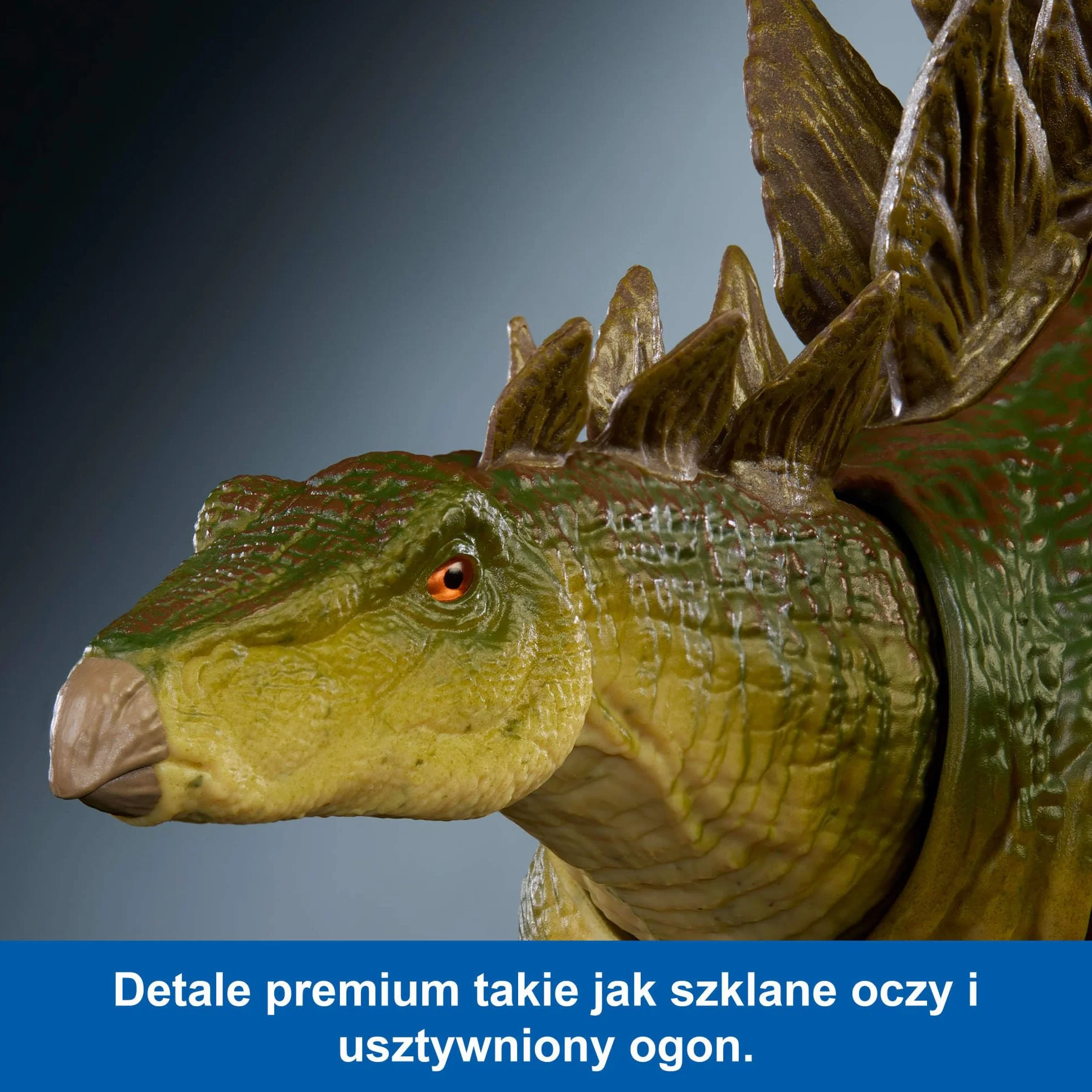Mattel Jurassic World Kolekcja Hammonda Stegozaur Figurka dinozaura „Zaginiony Świat: Jurassic Park” Duża zabawka mięsożernego dinozaura, usztywniany ogon do ustawiania w różnych pozach, JCH08