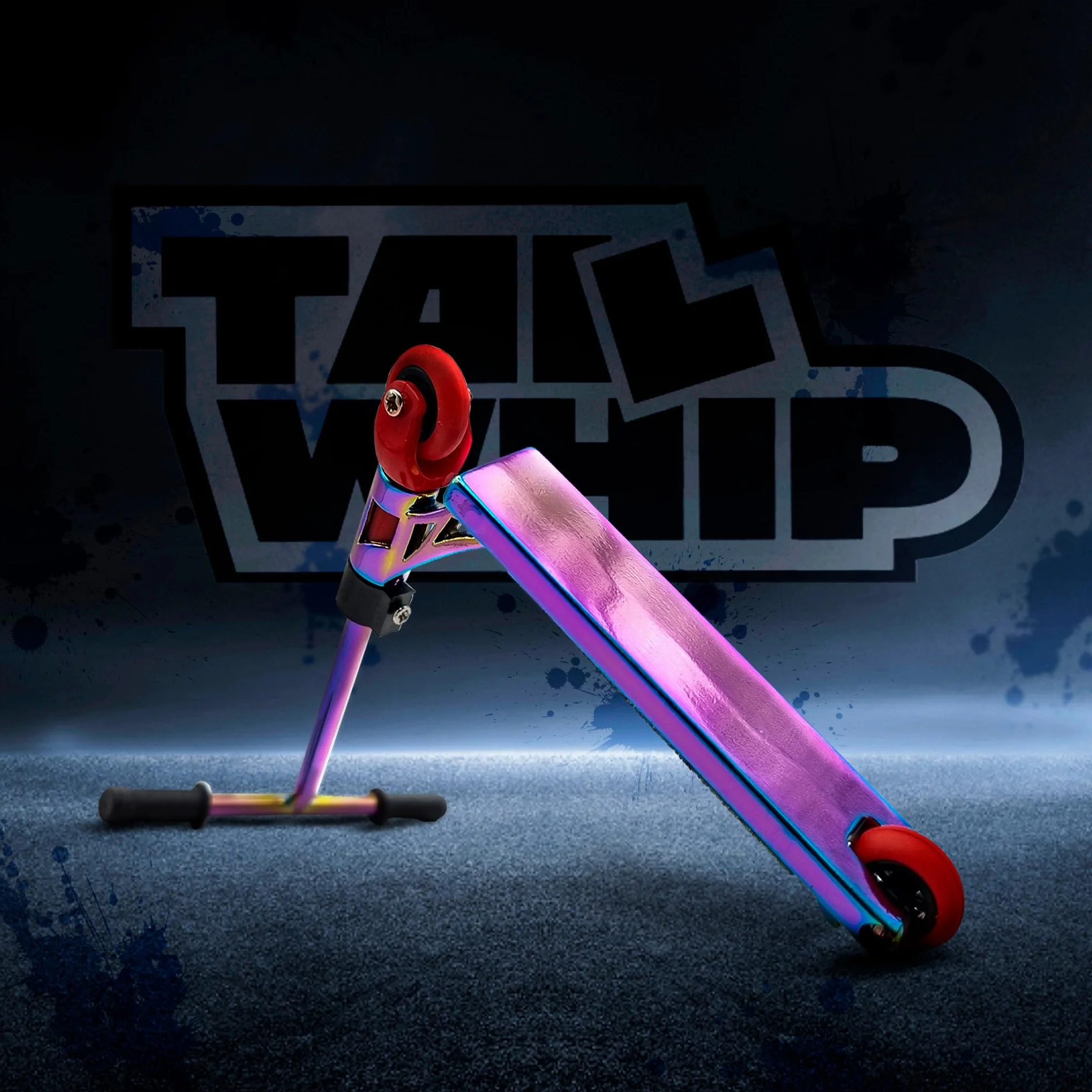 Finger Scooter Metalowy do Niesamowitych Trików od TAIL WHIP, Mini Hulajnoga Na Palce, Zabawka Wspomaga Motorykę Ręczną, Kompatybilna z Finger Tech Skateboard, Finger Skatepark, Finger Bike BMX, mult