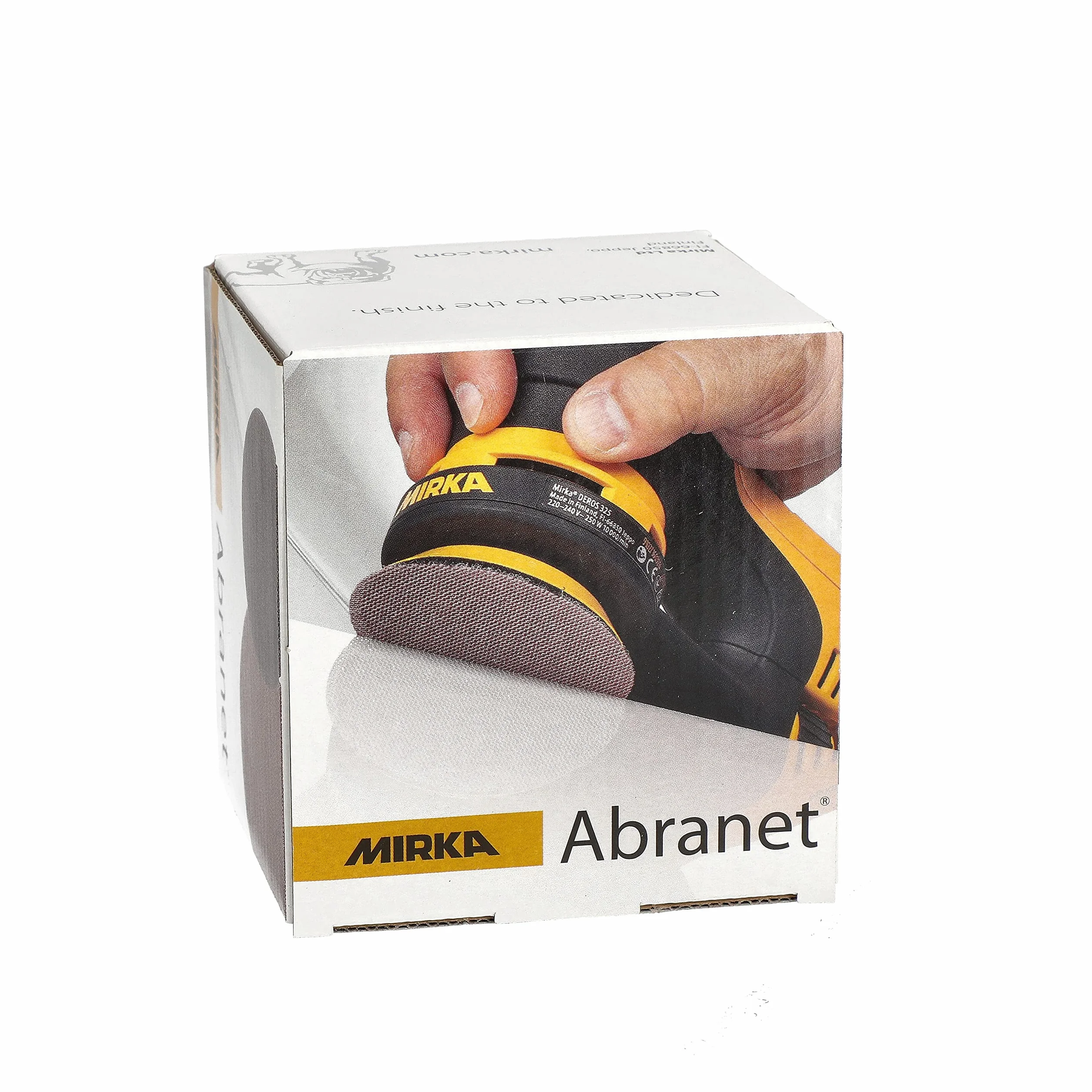 Mirka Abranet krążki ścierne siatkowe Ø 77 mm rzep/ziarnistość P240 / 50 szt/do szlifowania drewna, szpachli, lakieru, plastiku / 5420305025