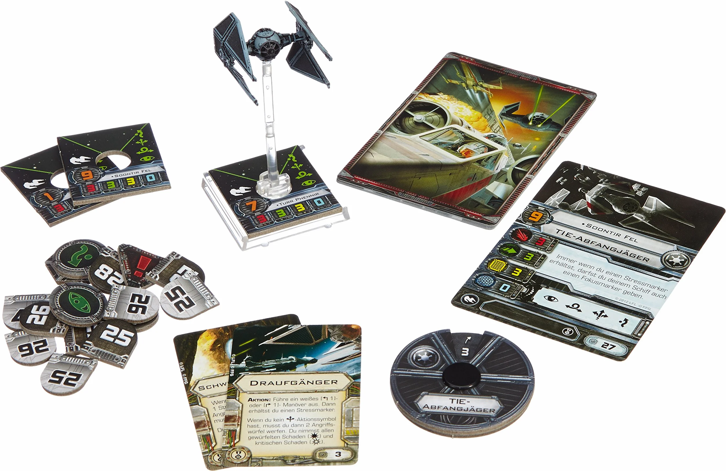 Fantasy Flight 71254 - Star Wars, X Wing TIE-przechwytujący pakiet rozszerzeń