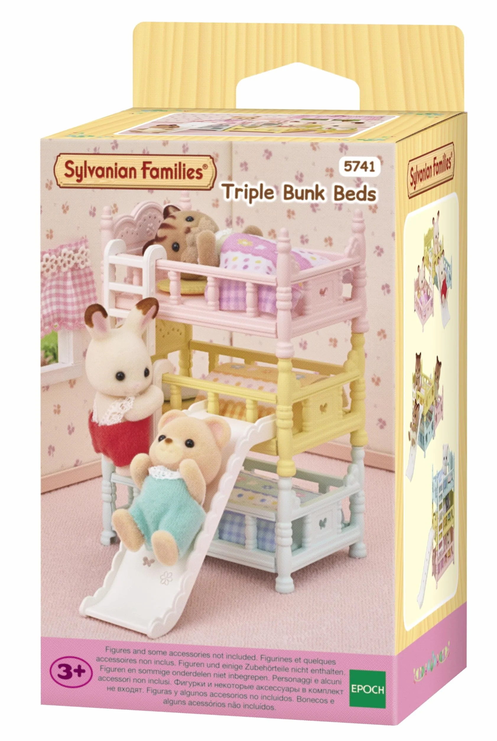 Sylvanian Families - 5741 Potrójne łóżko - Zestaw do zabawy