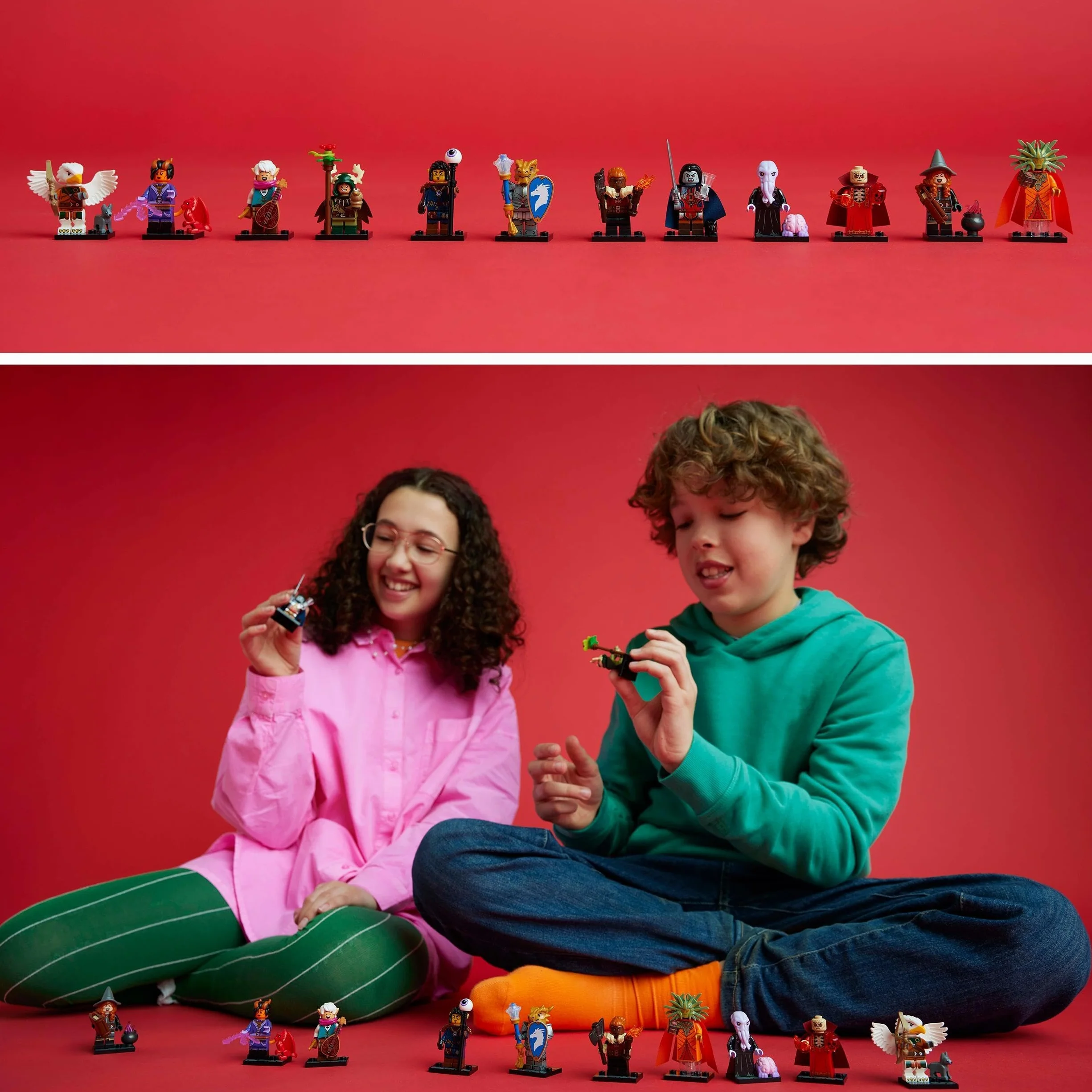 LEGO Minifigurki Dungeons & Dragons, Zestaw Kolekcjonerskich Figurek dla Dzieci, 1 z 12, Losowa Zabawka dla Dziecka, Pomysł na Prezent dla 5-latków, dla Fanów Gier DND, RPG i Fantasy, 71047