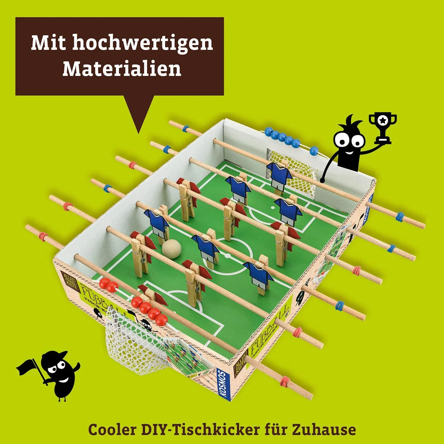 Fußball Tisch-Kicker: Bastel-Set