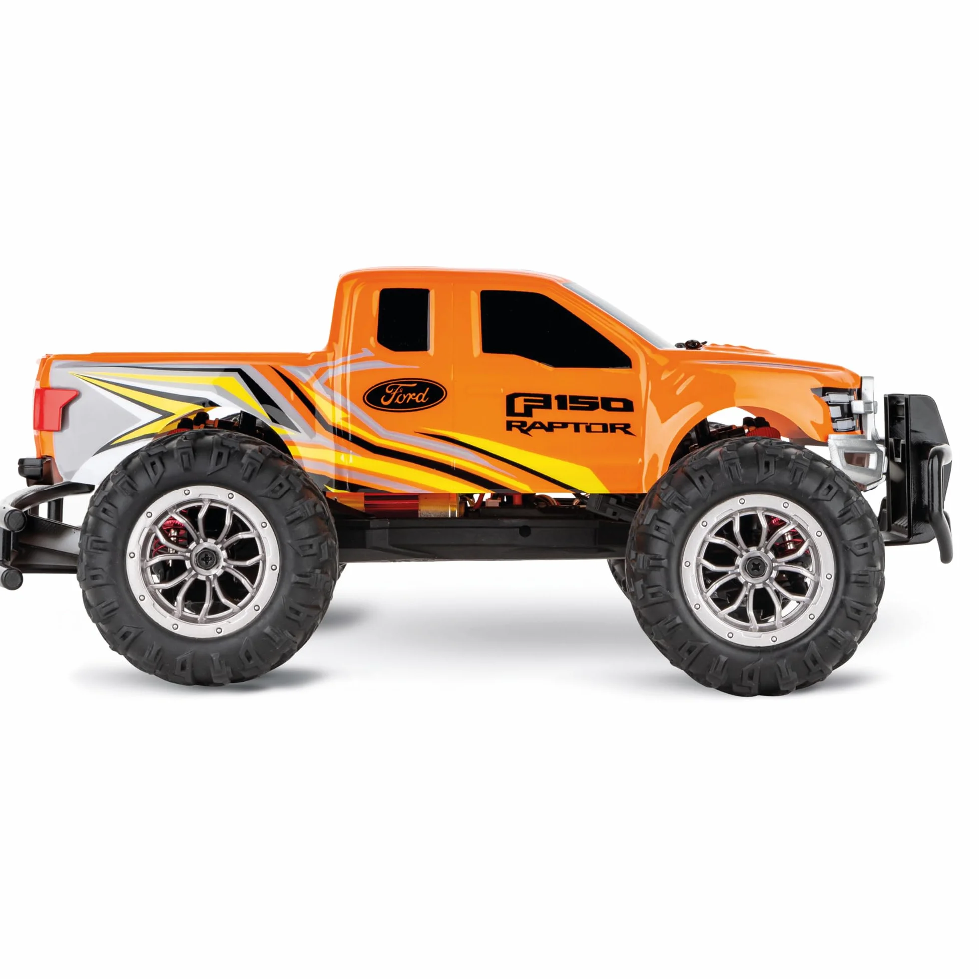 Carrera 370162126 Ford F-150 Raptor mocny pojazd RC 24 GHz zabawa w terenie dzięki napędowi na wszystkie koła, amortyzatorom olejowym i oponom pneumatycznym, wyścigi z dużą prędkością do 30 km/h