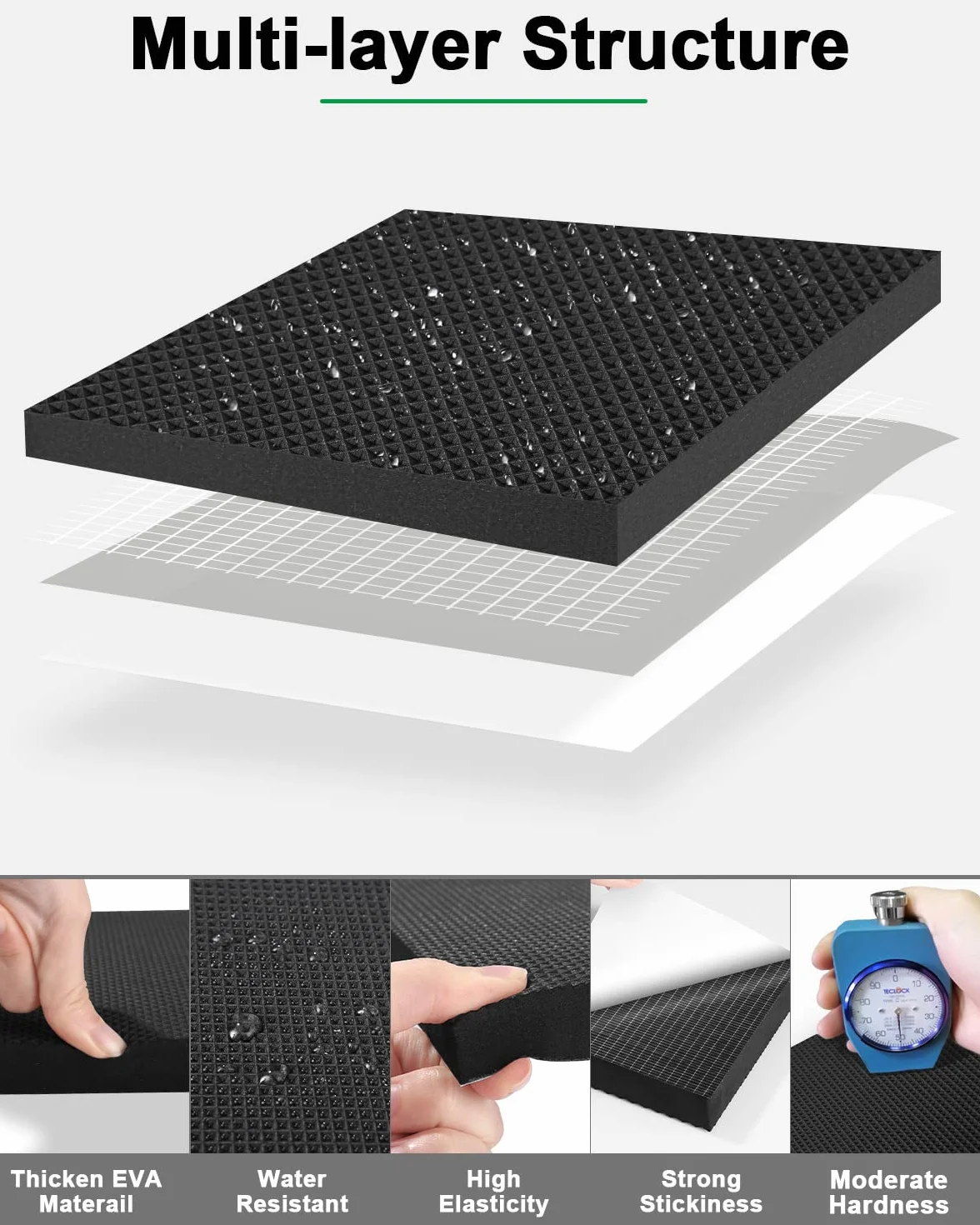 4 Garaże ochrona ścian 40 x 20 x 2 cm, samoprzylepna pianka ochronna krawędzi, dart garażu ochrony ściany wyściółki, ochrony krawędzi drzwi dla drzwi samochodowych, garaży i carport (Czarny)