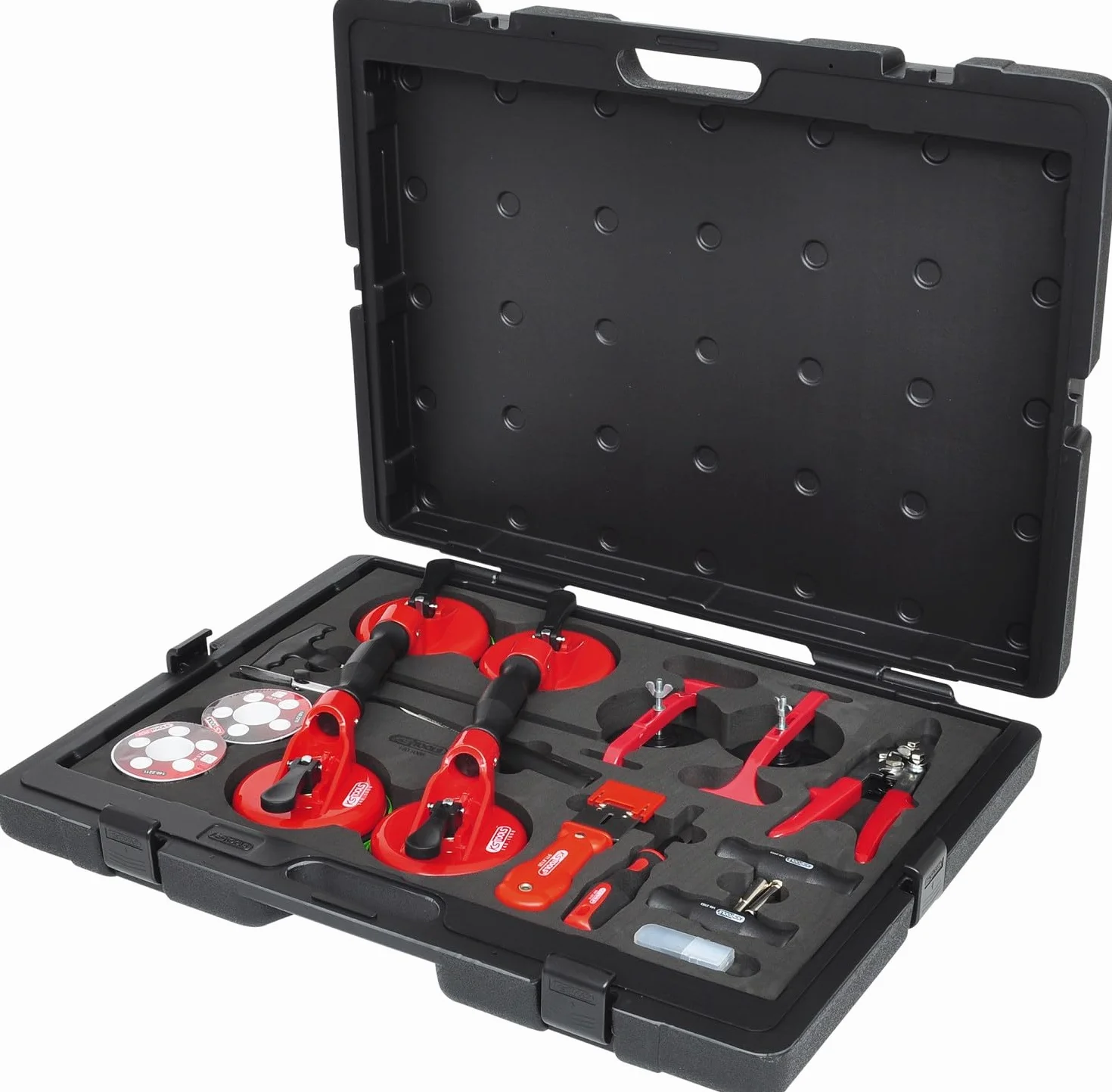 KS Tools 140.1065 Zestaw do montażu i demontażu szyb, 13-szt