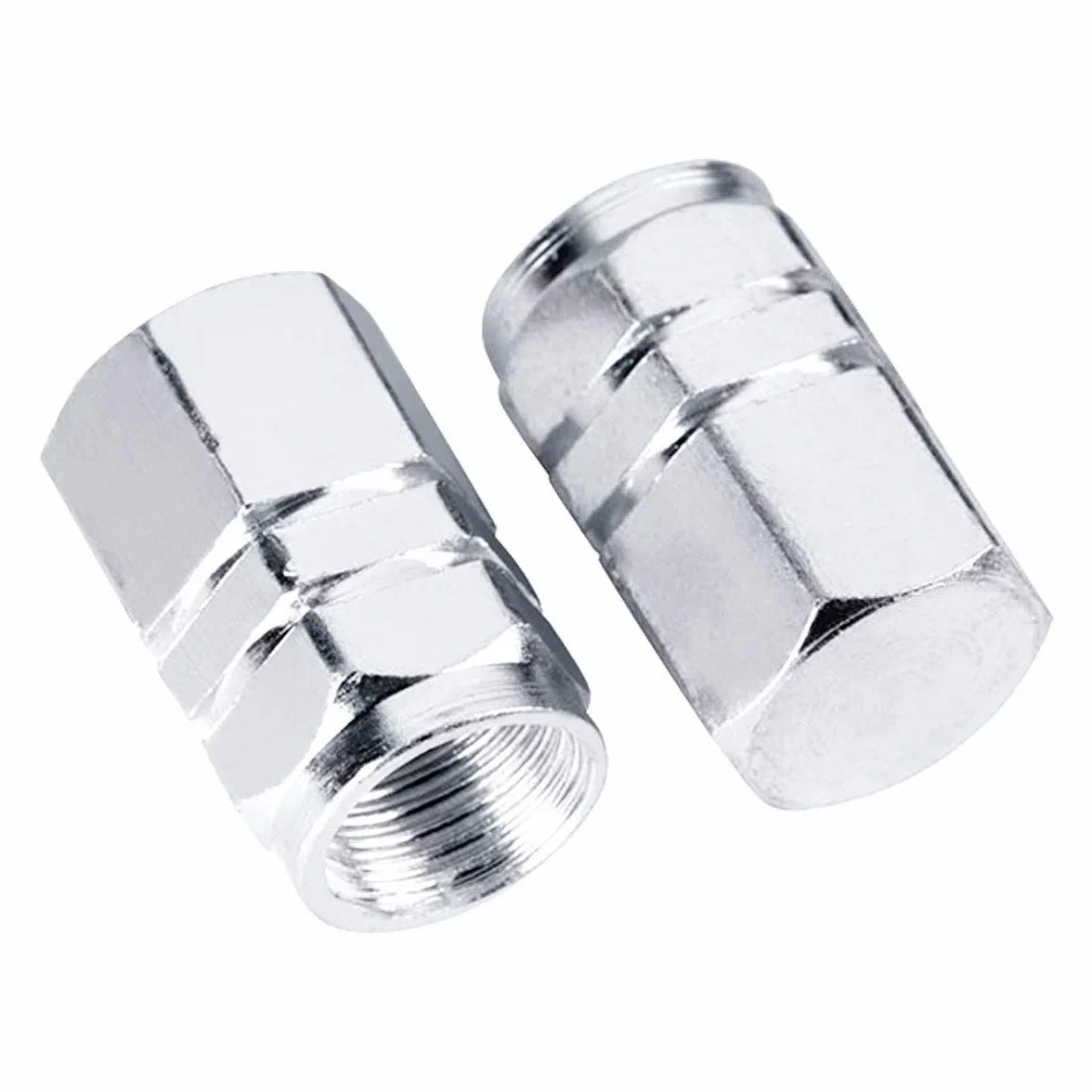 Aluminiowe nakrętki na zawory opon srebrne 8 sztuk felgi samochodowe motocyklowe rowerowe