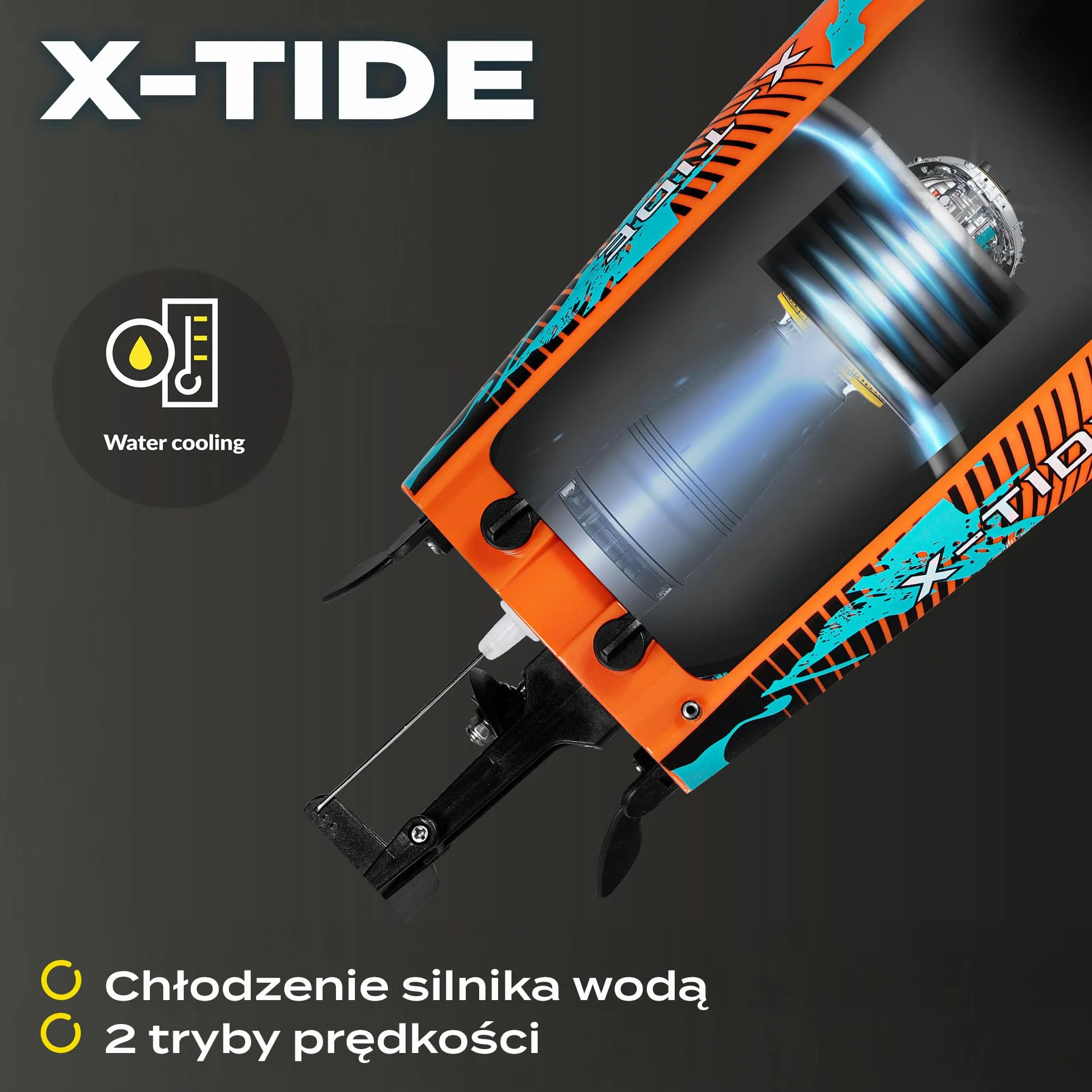 Overmax X-Tide zdalnie sterowana łódź wyścigowa RC-Speedboat z akumulatorem LED 25 km/h 1200 mAh, 34 minuty, regulacja prędkości, zasięg do 100 m, zabawka na basen i morze