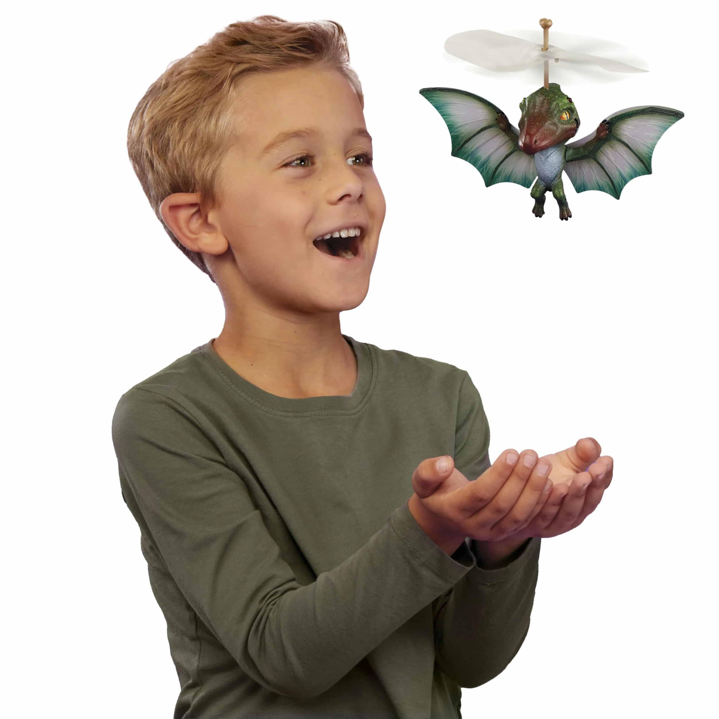 Gross-a-Saurus GrossMos Flying Dino Green - Interaktywne Zabawki z Dinozaurami dla Chłopców i Dziewczynek, dla Kolekcjonerów i Dzieci w Wieku od 6 Lat