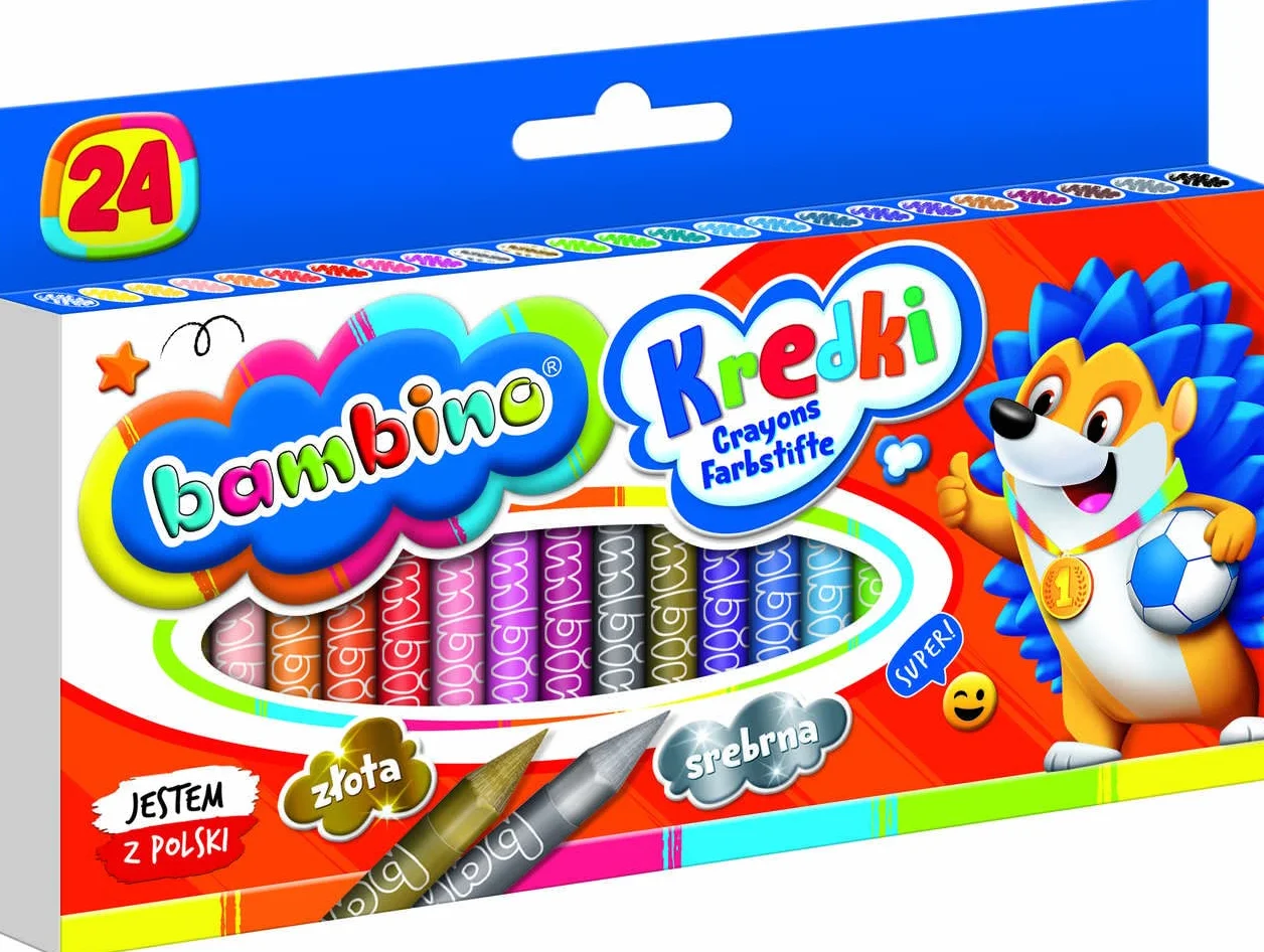 KREDKI 24 KOLORY BAMBINO