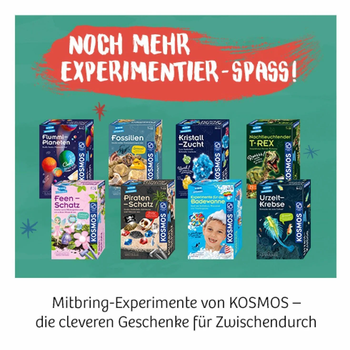 Rote Kristalle selbst züchten: Experimentierkasten