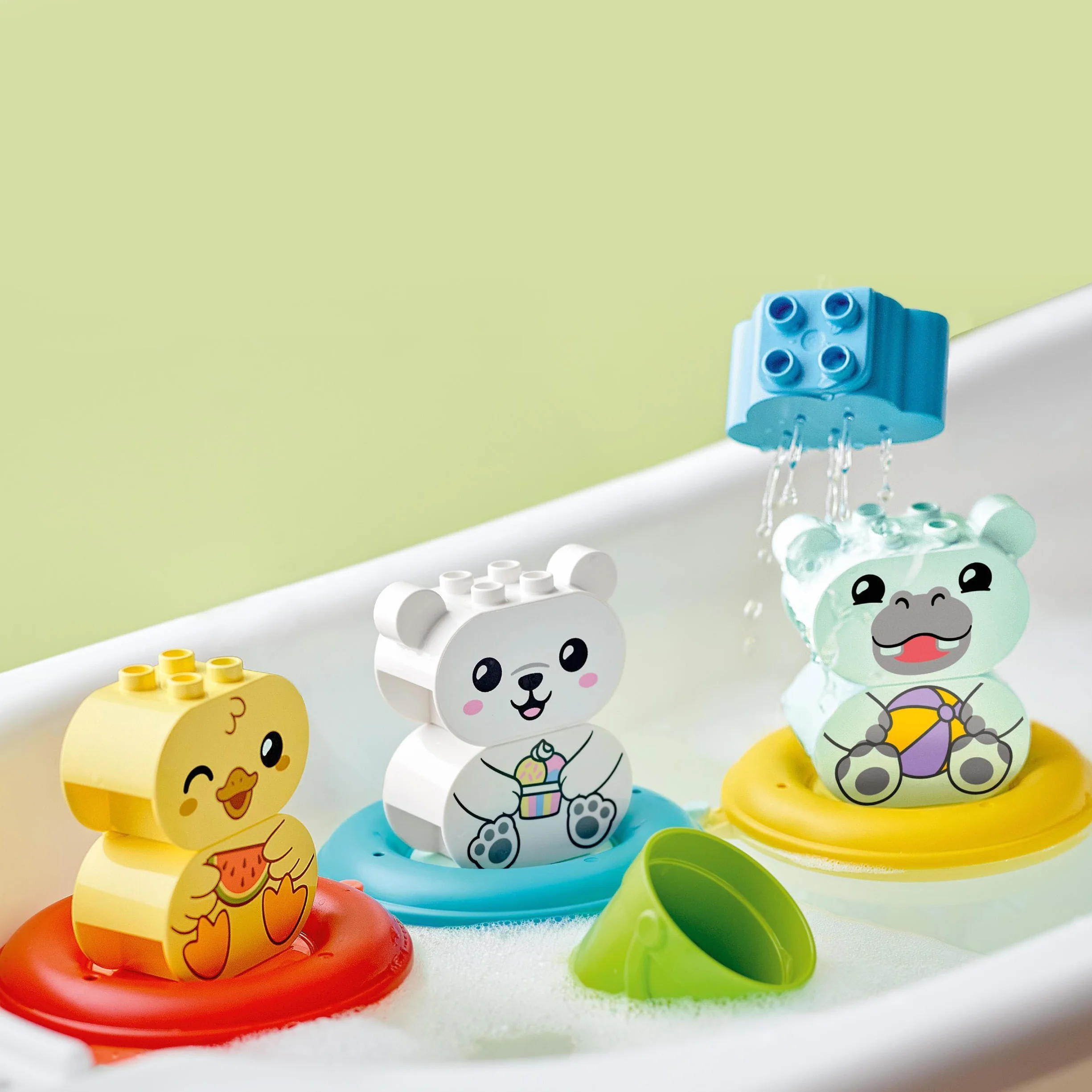 LEGO® DUPLO® 10965 Moja pierwsza zabawa w kąpieli: pływający pociąg ze zwierzątkami (14 elementów)