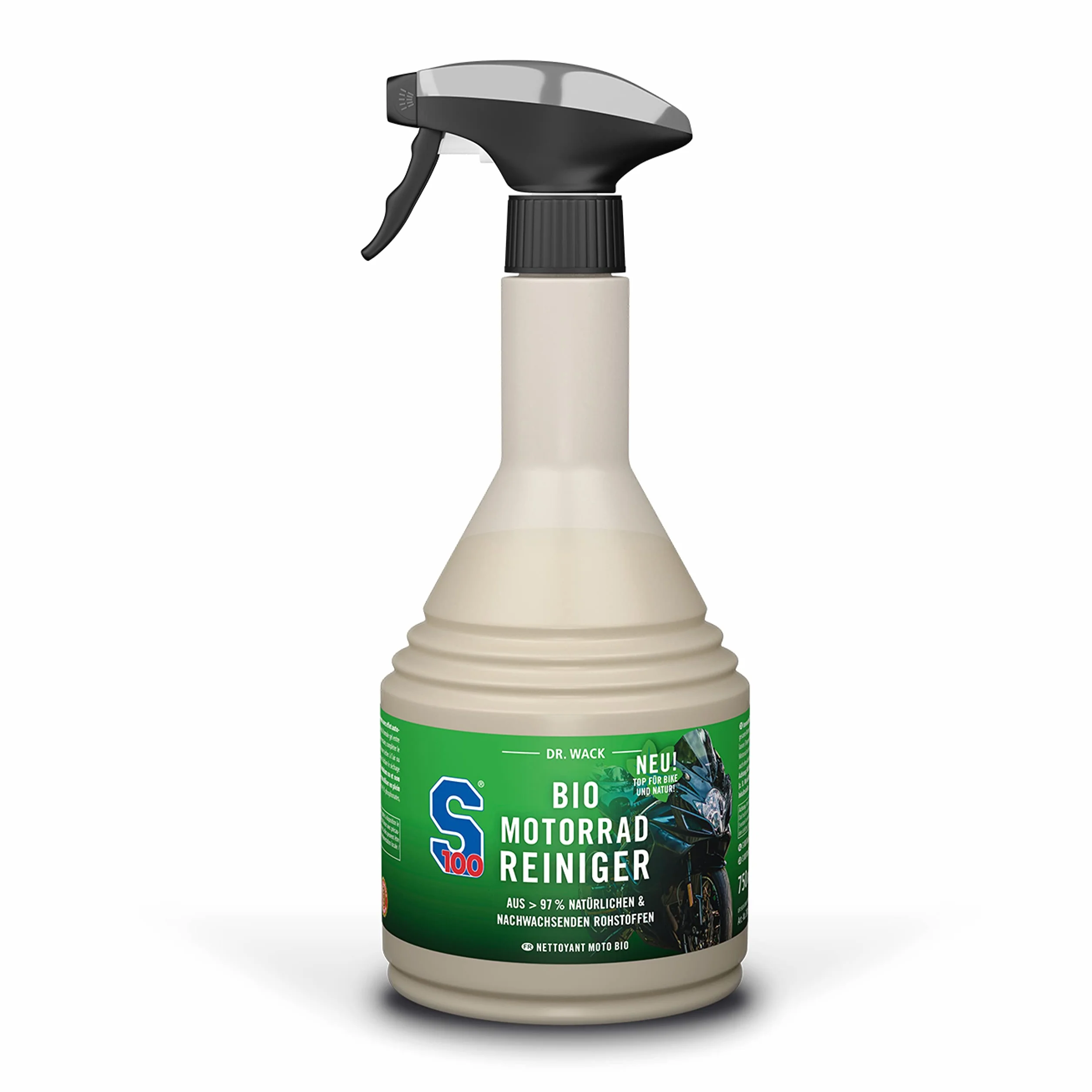 DR. WACK S100 Bio środek czyszczący do motocykli 750 ml – skuteczne czyszczenie bez pozostawiania śladów – ekologiczny środek czyszczący do motocykli – biodegradowalny i bezpieczny dla materiału –
