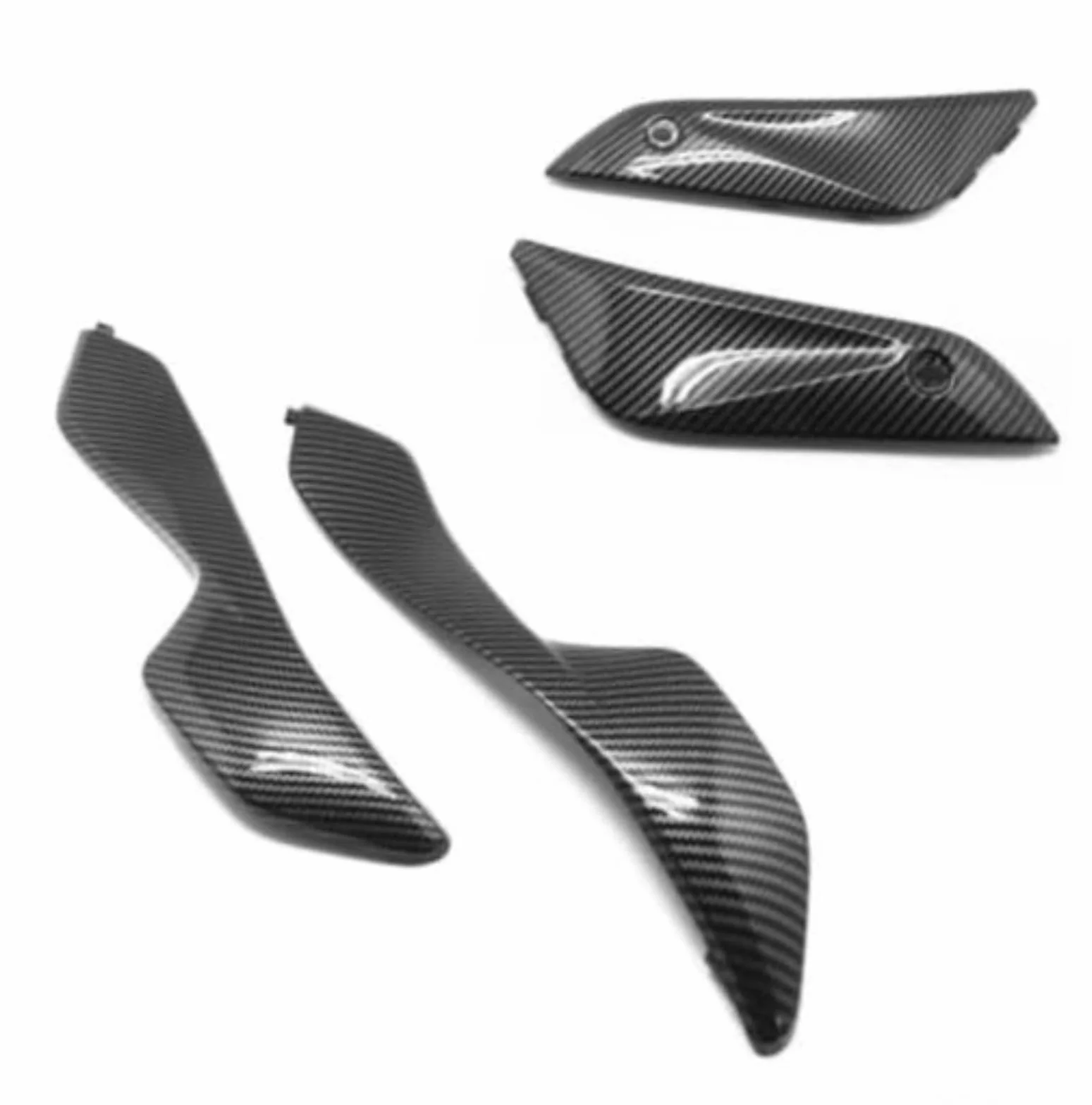 4 szt. Panele boczne owiewki motocykla Wzór karbonowy, dla Cbr 1000 Rr 04-07 Siła ABS, dla aerodynamicznej osłony Część tuningowa Czarny Osłona panelu bocznego roweru Osłona panelu