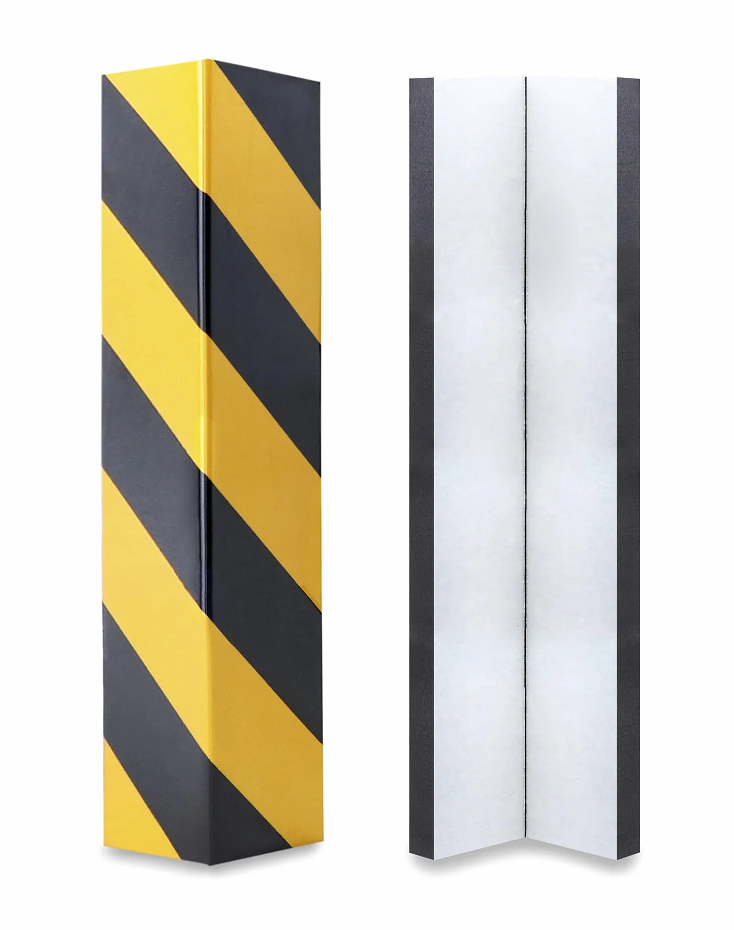QWORK 2 Pack Ochraniacze narożników garażowych Pianka, kolor żółty i czarny