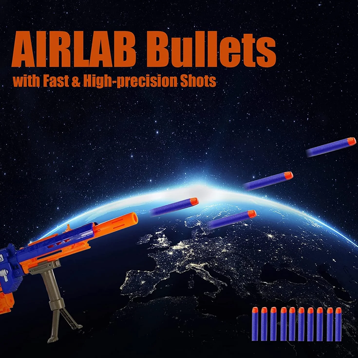 Airlab 400 pocisków do pistoletów Nerf, 7,2 cm piankowe lotki do miotaczy X shot N-Strike elite 2.0, akcesoria do amunicji do pistoletów zabawkowych