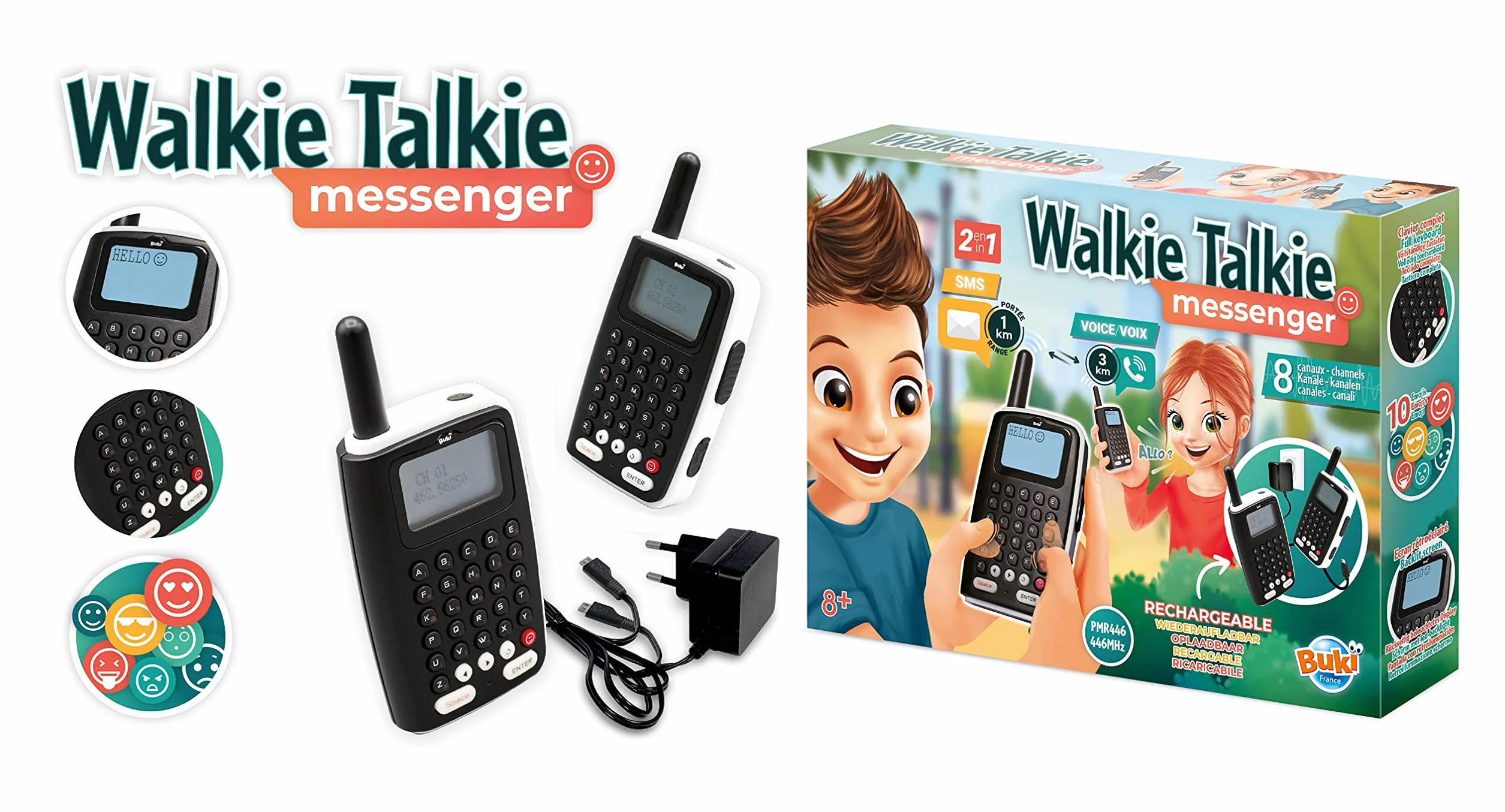 Buki France TW04 Walkie Talkie Messenger