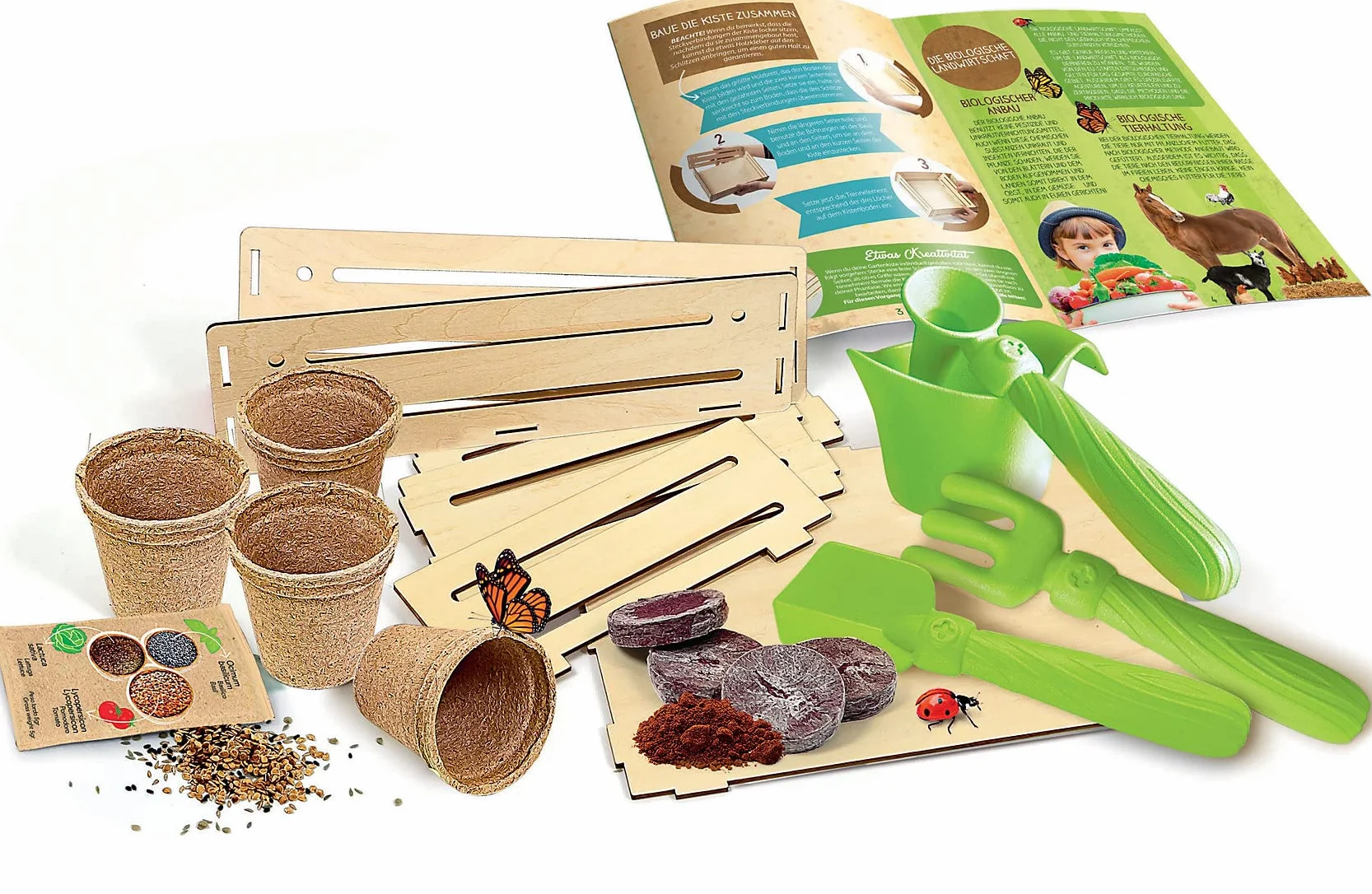 Clementoni Galileo Play for Future 59207 zestaw ogrodowy, zestaw eksperymentalny dla fanów roślin, nauka do domu, botanika i biologia dla dzieci od 7 lat