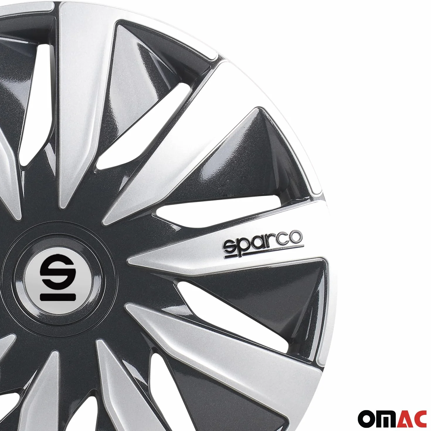 SPARCO SPC1691GRSV Zestaw Kołpak szary/srebrny