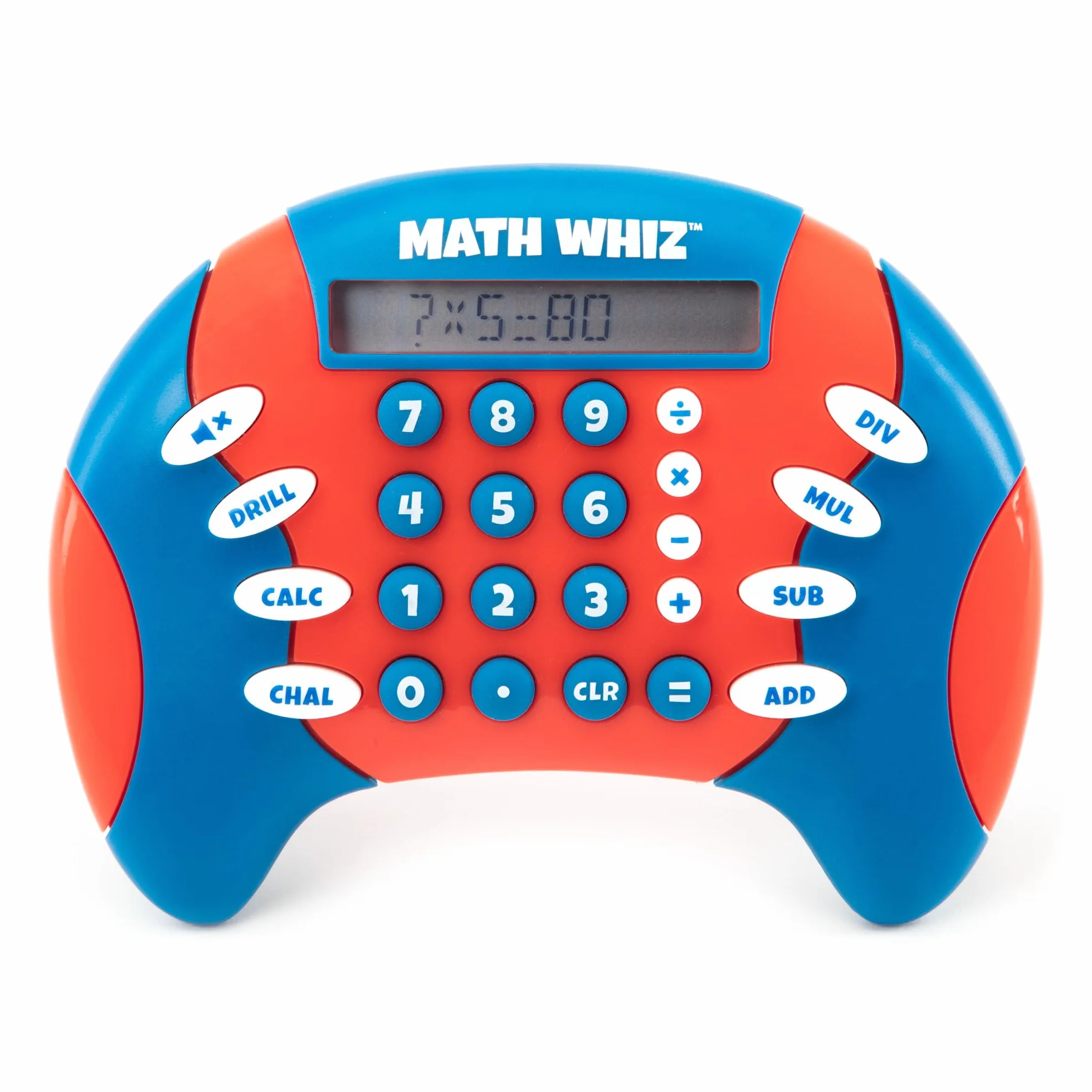 Learning Resources Math Whiz Mathetrainer, elektroniczna gra matematyczna, od 6 lat, elektroniczna gra ręczna, dodawanie, odejmowanie, mnożenie i dzielenie, kalkulator dla dzieci