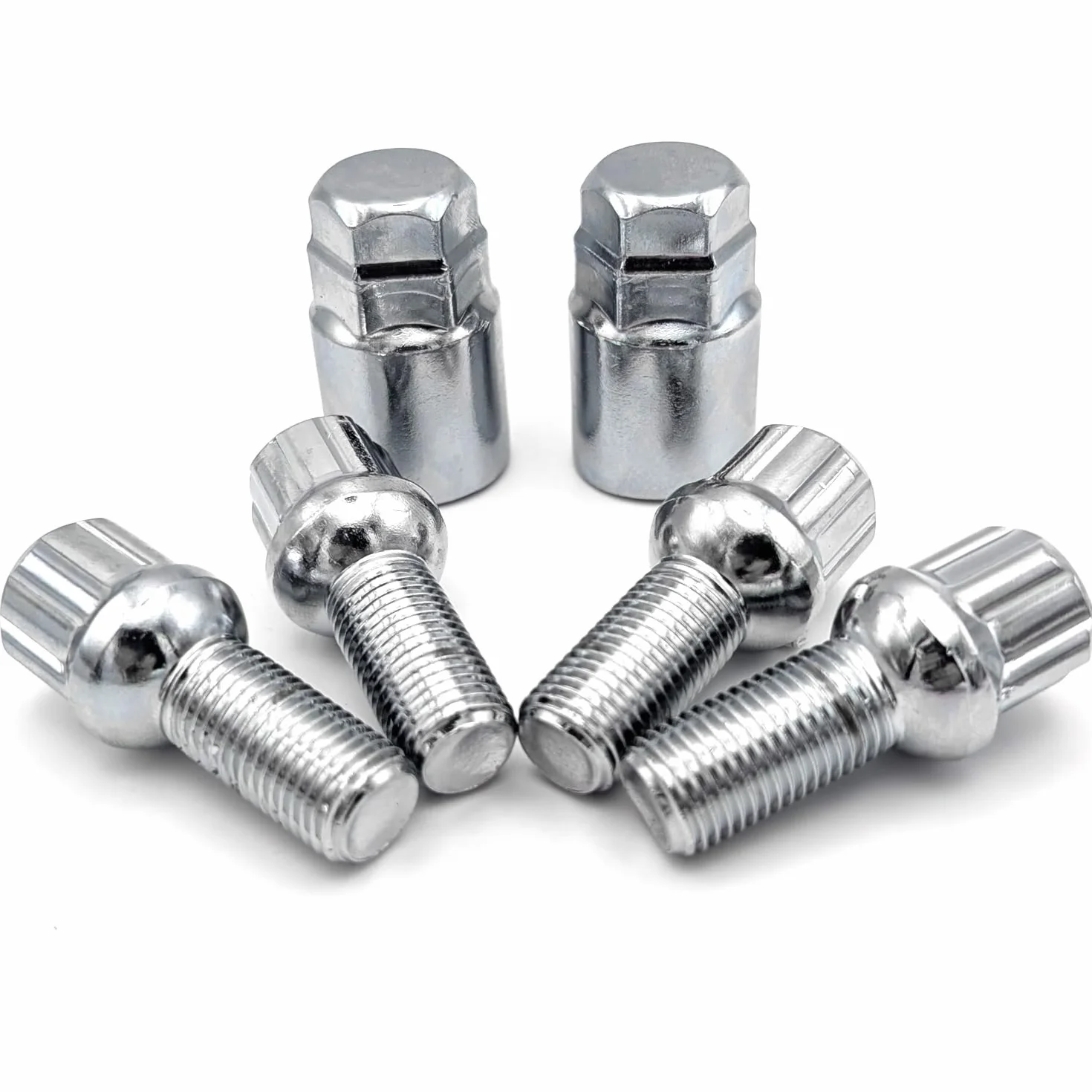 TRACER Blokada do koła, zestaw blokad do felg, zabezpieczenie przed kradzieżą, M14 x 1,5, 27 mm, ściągacz kulkowy R13, z 2 kluczami, kompatybilne z Audi, VW, Seat, Skoda