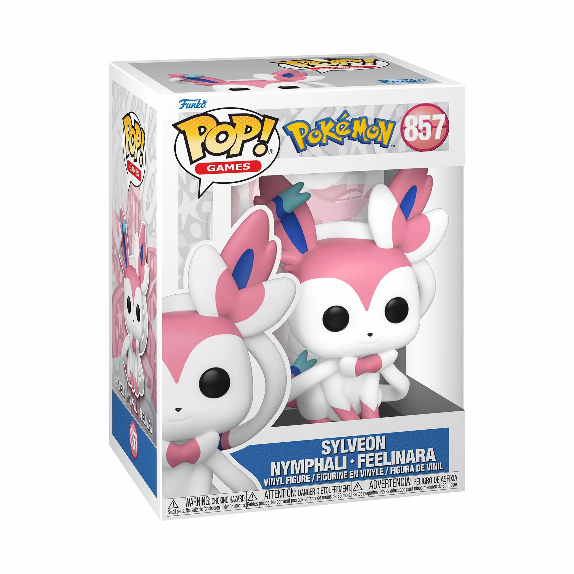 Funko POP! Games: Pokemon - Sylveon - Kolekcjonerska figurka winylowa - Pomysł na prezent - Oficjalny towar - Zabawki dla dzieci i dorosłych - Fani gier wideo