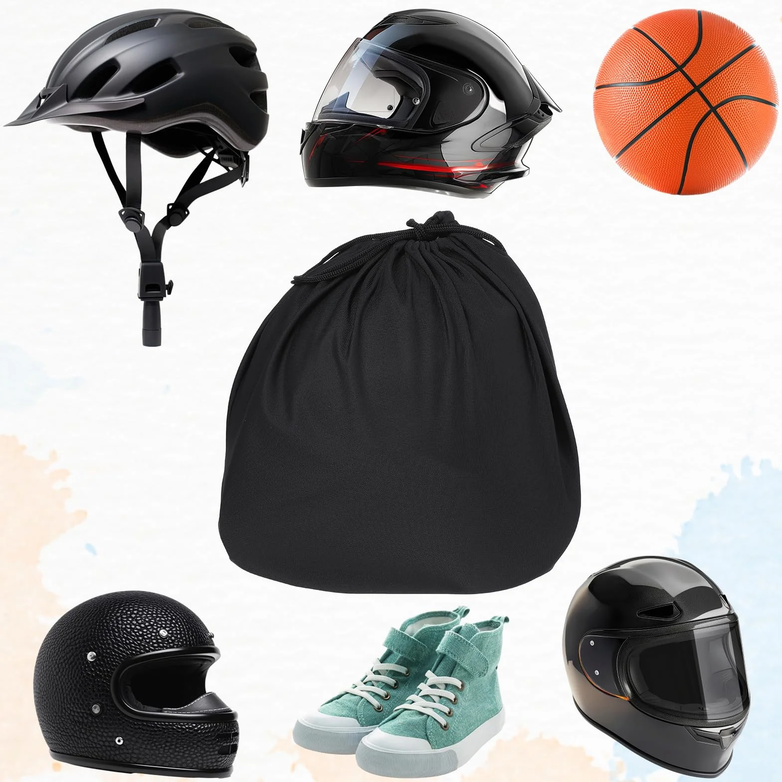 Teaaha Torba na kask z mikrofibry składany duży lekki do motocykla roweru