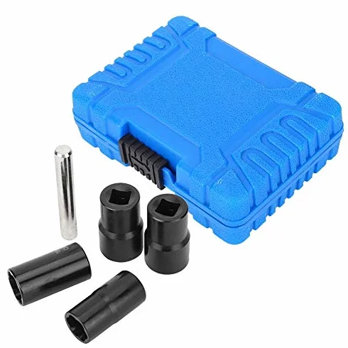 5 Sztuk Zestaw Nasadek Skrętnych 1/2 Cala Napęd Blokowanie Koła śruba z nakrętką Stud Extractor Remover Rozmiar 17mm 19mm 21mm 22mm