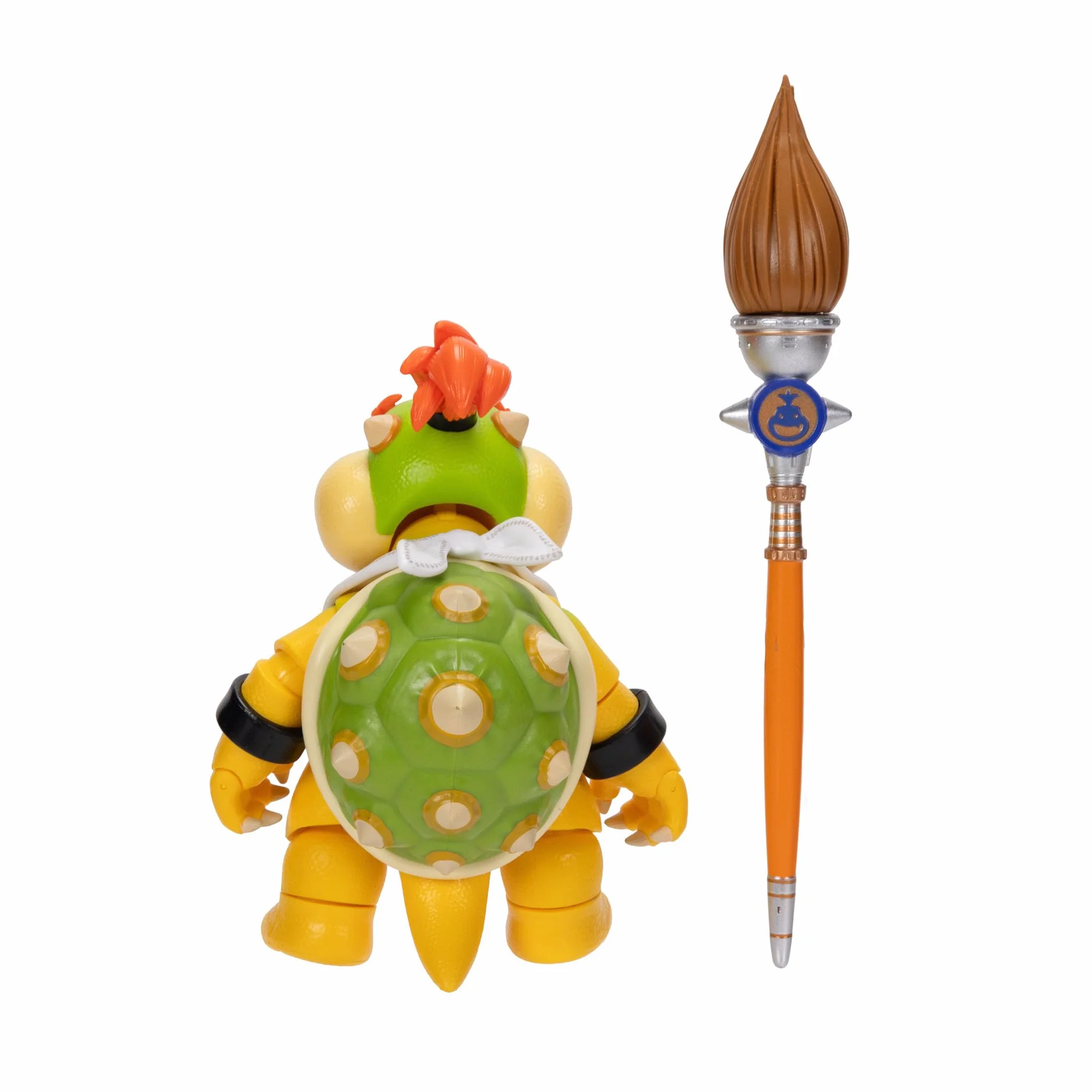 Figurka Bowser Jr. z filmu Super Mario Galaxy Movie, 5" / 12,7 cm, z akcesoriami, oficjalna licencja Jakks Pacific, 17 punktów artykulacji, w zestawie pędzel, dla dzieci w wieku 3+