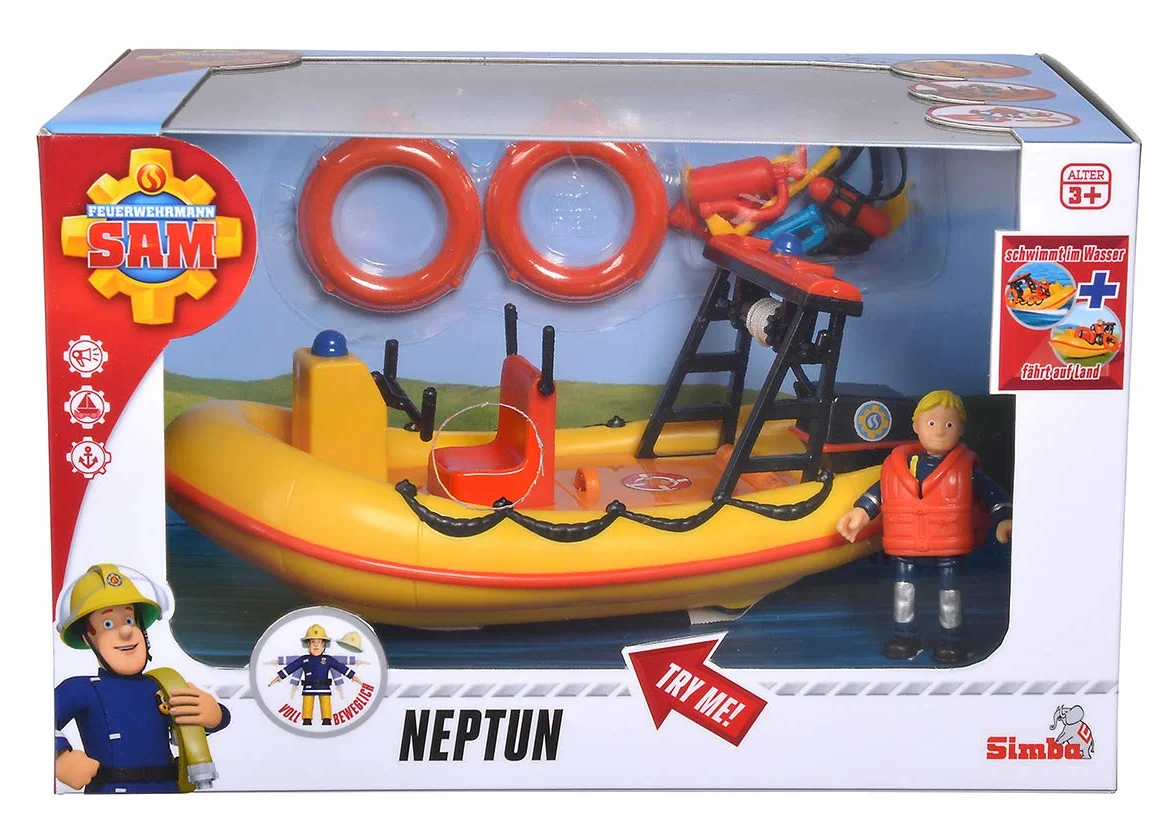 Sam Neptune, Boot mit Figur