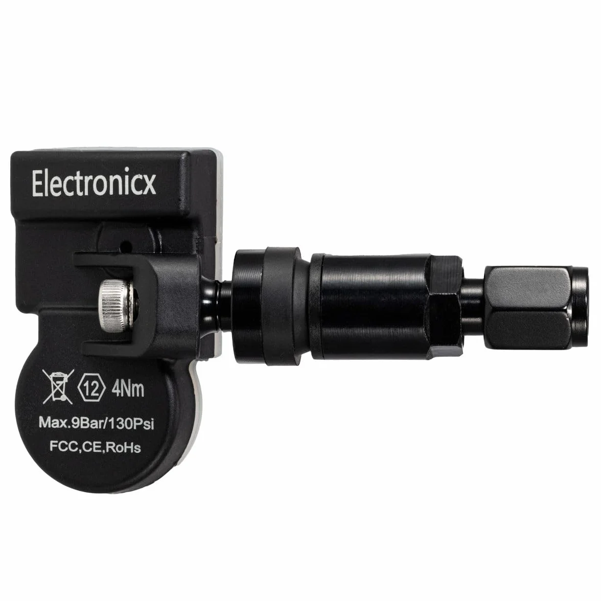 4x RDKS TPMS czujniki ciśnienia w oponach z metalowymi zaworami, kolor czarny, pasuje do modeli Cee'd Pro, Cee'd