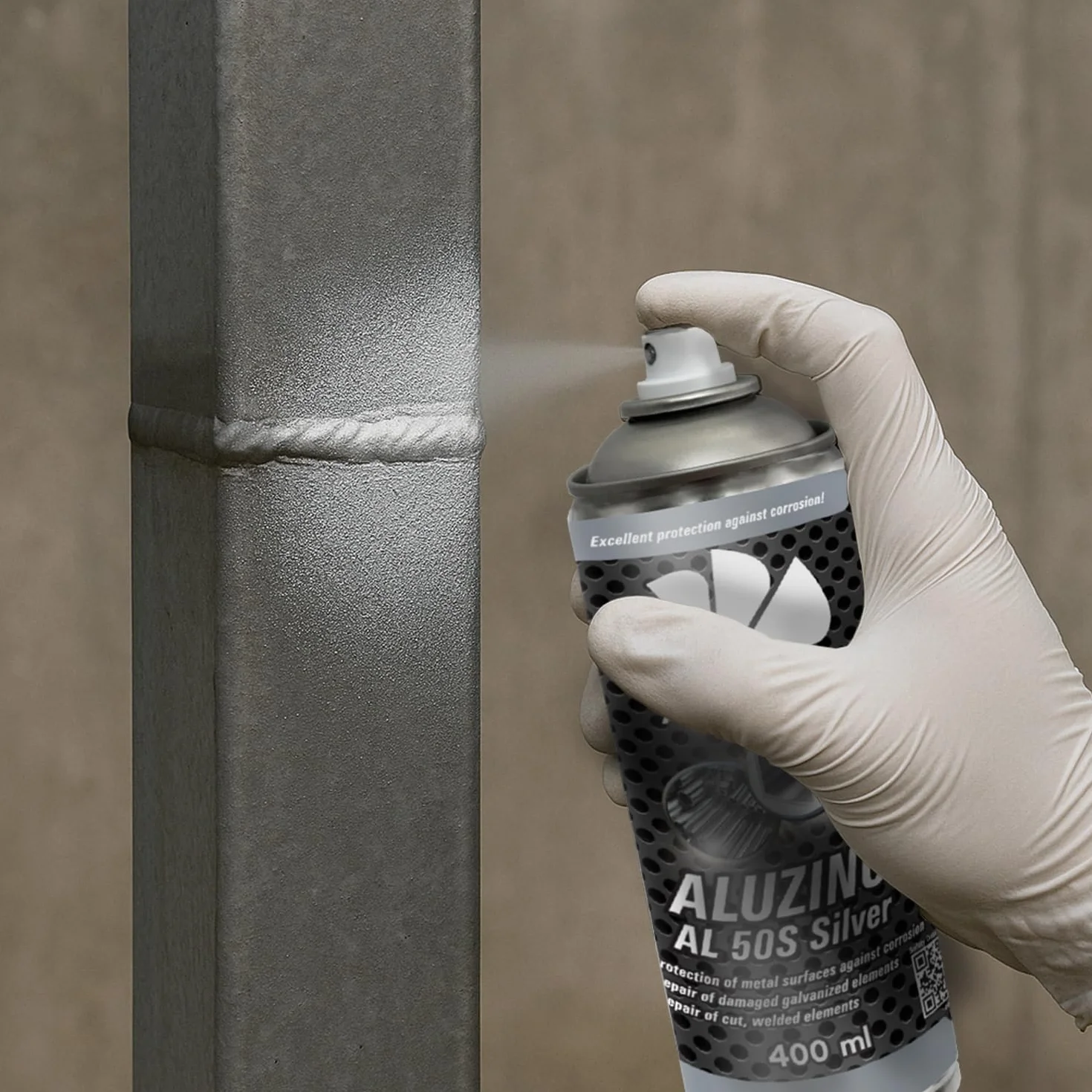 AABCOOLING Alucynk AL 50S Srebrny 400ml Farba Antykorozyjna Ocynk w Sprayu