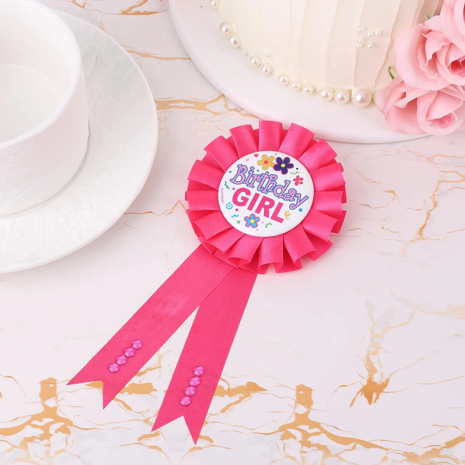 Birthday Girl Szpilka, Spinacz z Napisem Wszystkiego Najlepskiego Kolorowa Satynowa Wstążka Odznaka Imprezowa Dekoracja Odzieżowa dla Kobiet Akcesoria na Imprezę