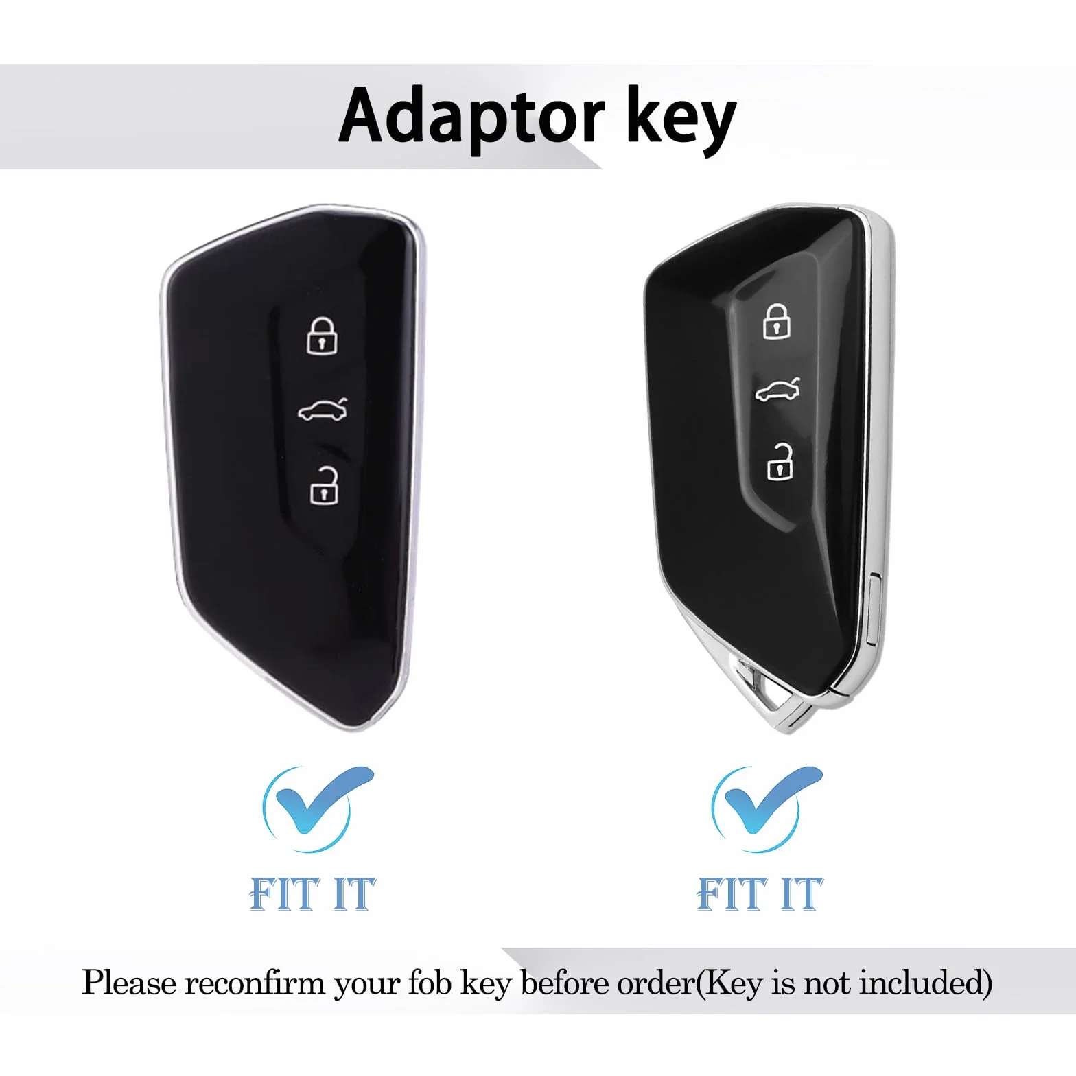 Etui na kluczyki do VW Golf 8, ID.4, ID.3, Golf R, Golf GTI, etui na kluczyki samochodowe do Skoda Octavia 4 IV Enyaq iV, Seat Leon MK4 Cupra Leon Tarraco Ateca, akcesoria samochodowe