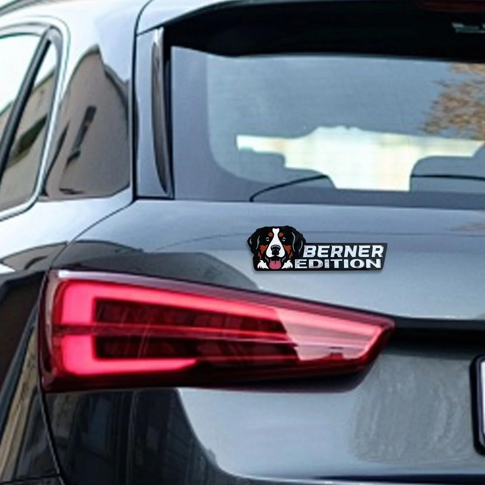 Dog Car Stickers Dog Car Stickers E s Auto Emblematy E s stylowe auto auto auto śmieszne akrylowe naklejki na aut