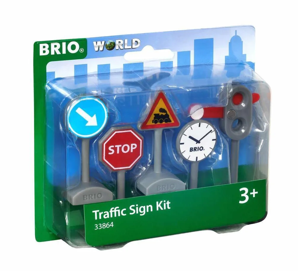 Brio 63386400 Zestaw Znaków (63386400) Bezpieczna Zabawka Dla Dzieci Powyżej 3 Lat